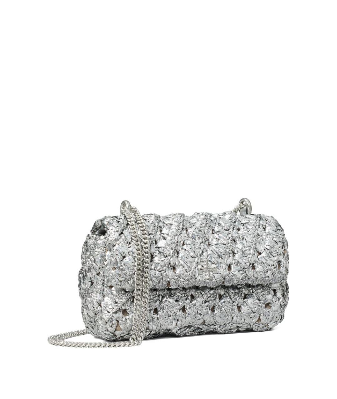 TORY BURCH Серебряная сумка через плечо, фото 2