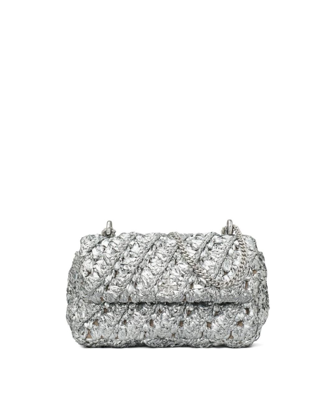 TORY BURCH Серебряная сумка через плечо, фото 1