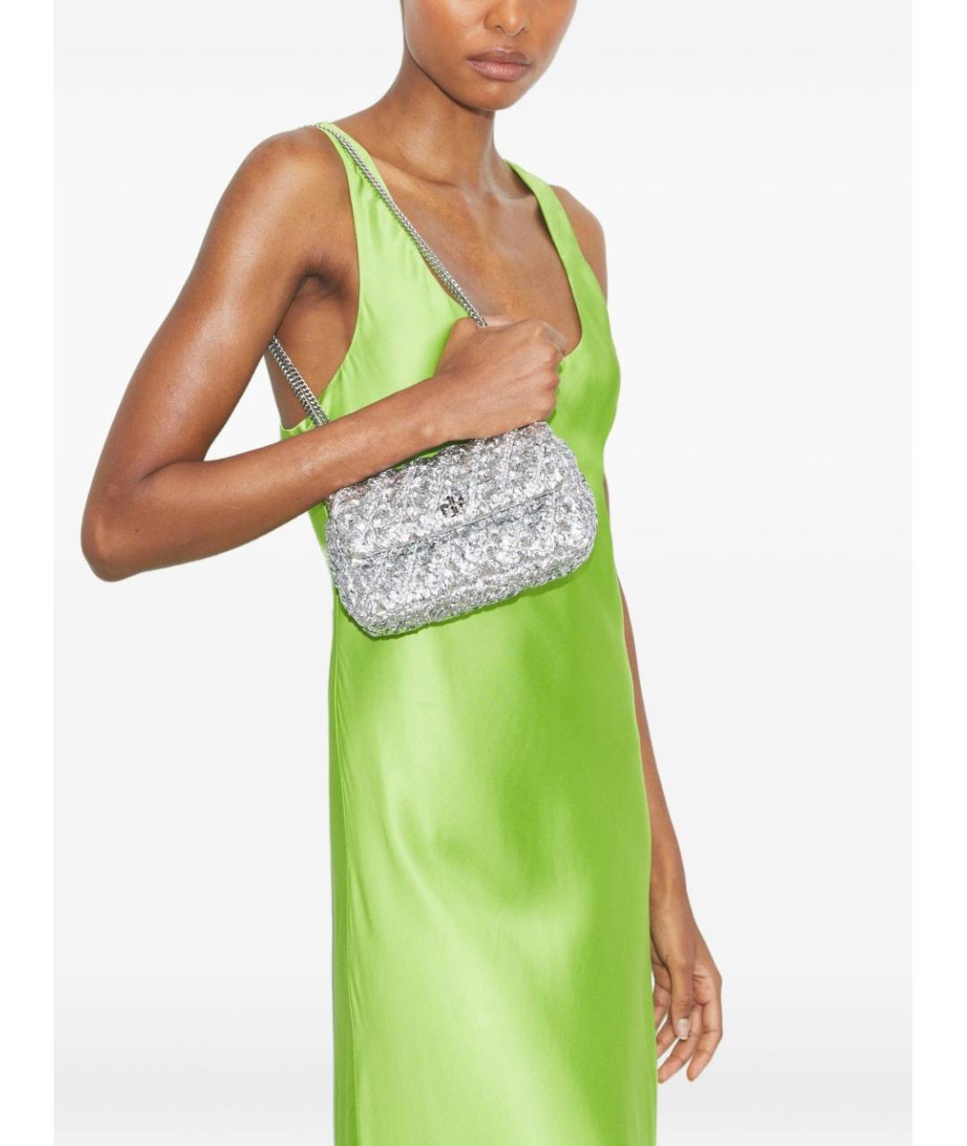 TORY BURCH Серебряная сумка через плечо, фото 3