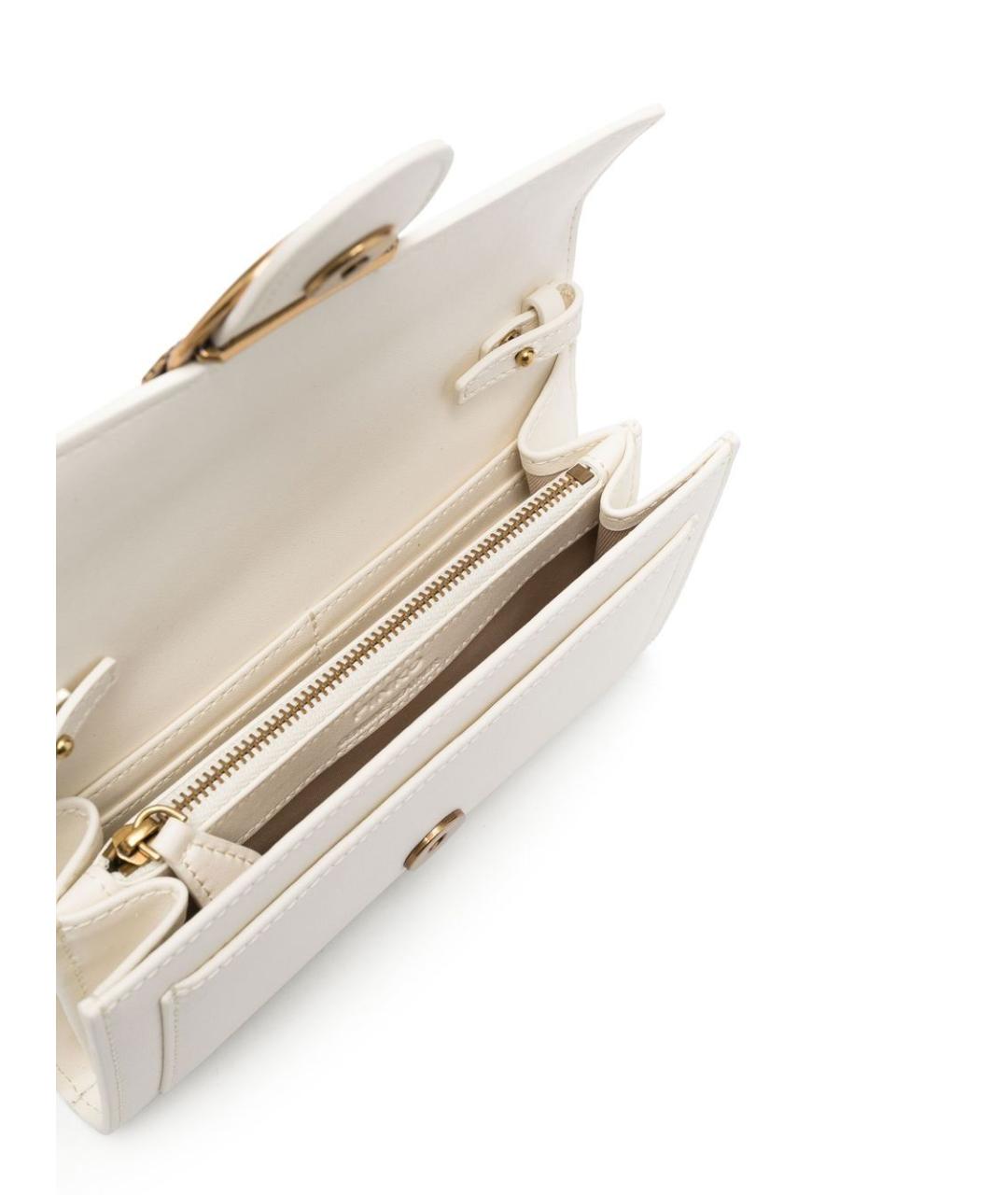 PINKO Белый кожаный кошелек, фото 4