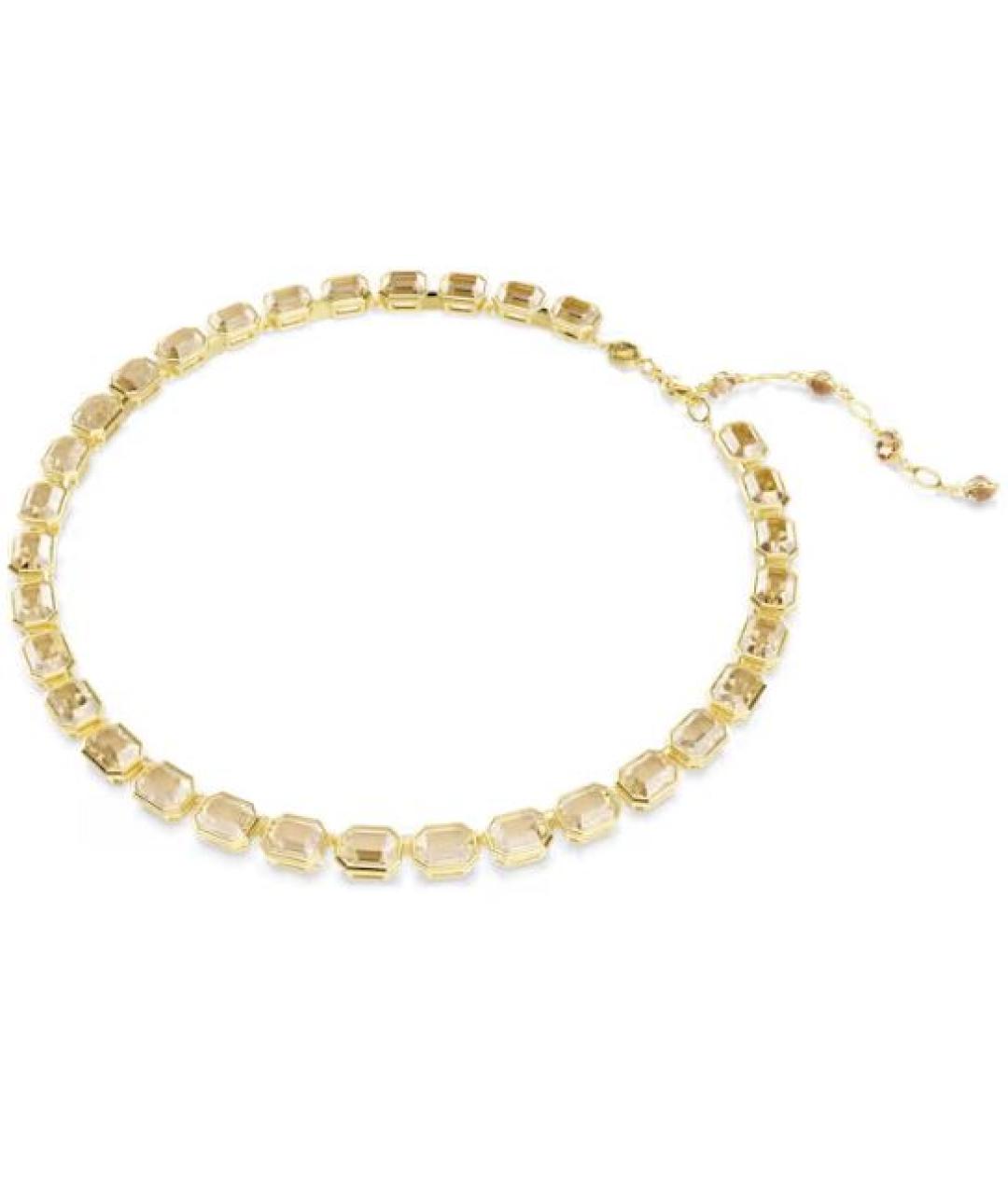 SWAROVSKI Золотое металлическое колье, фото 1