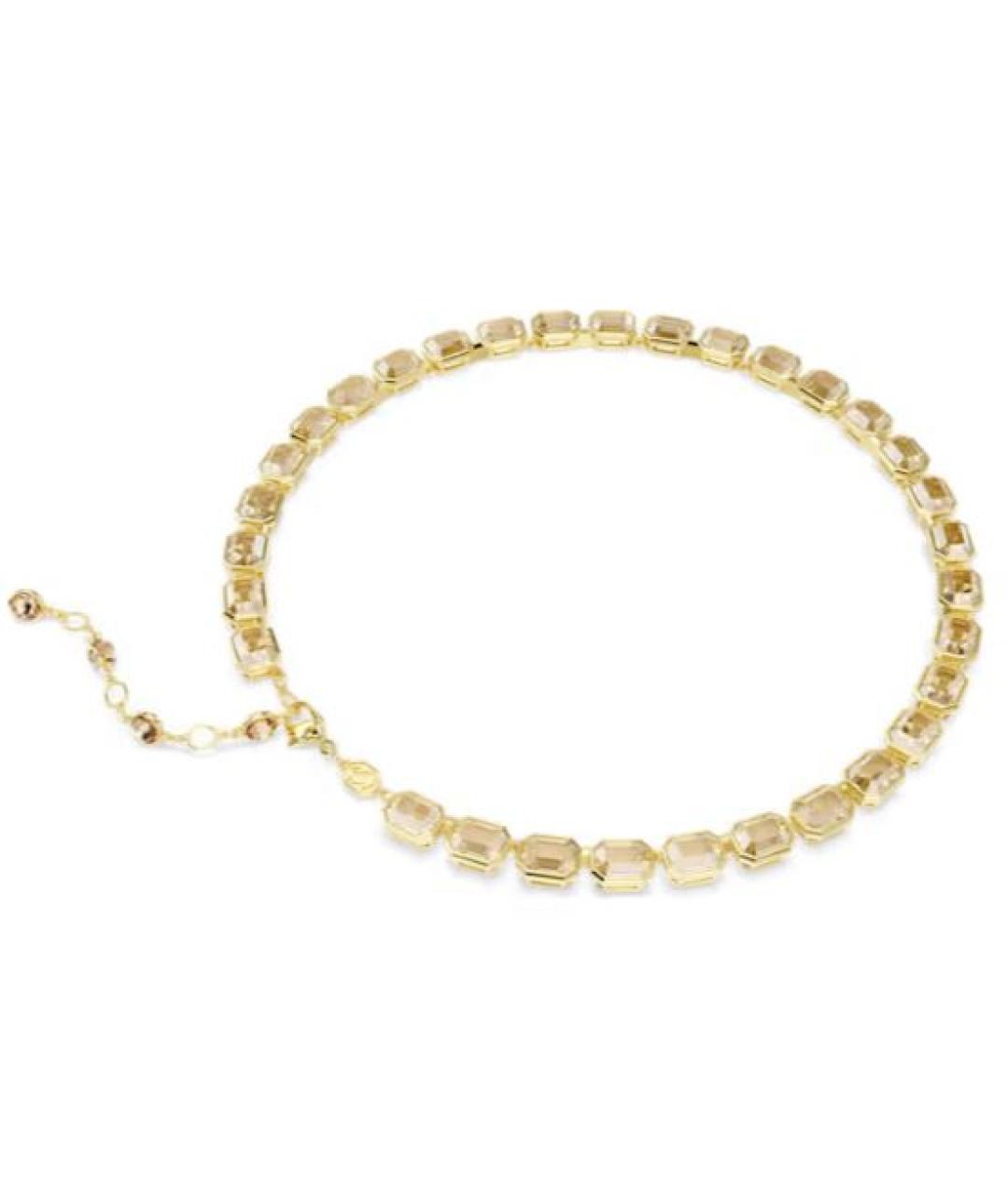 SWAROVSKI Золотое металлическое колье, фото 2