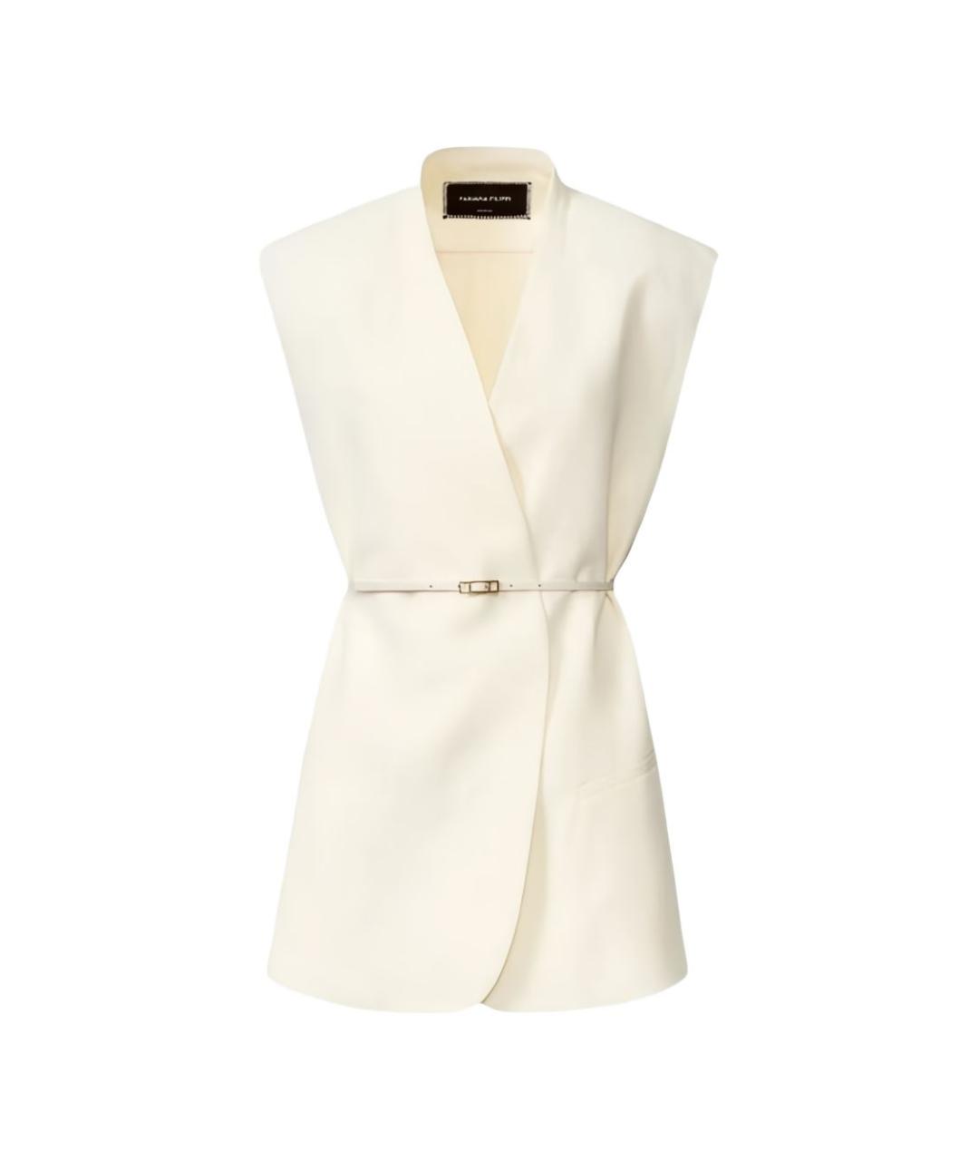 FABIANA FILIPPI Бежевый вискозный жилет, фото 3