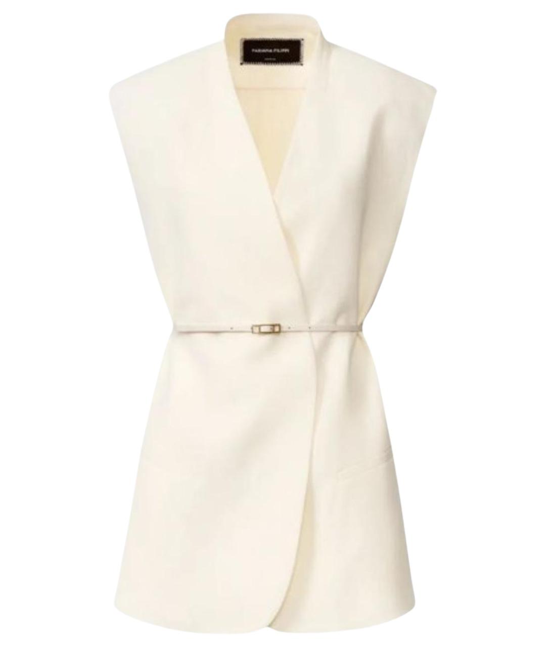 FABIANA FILIPPI Бежевый вискозный жилет, фото 1