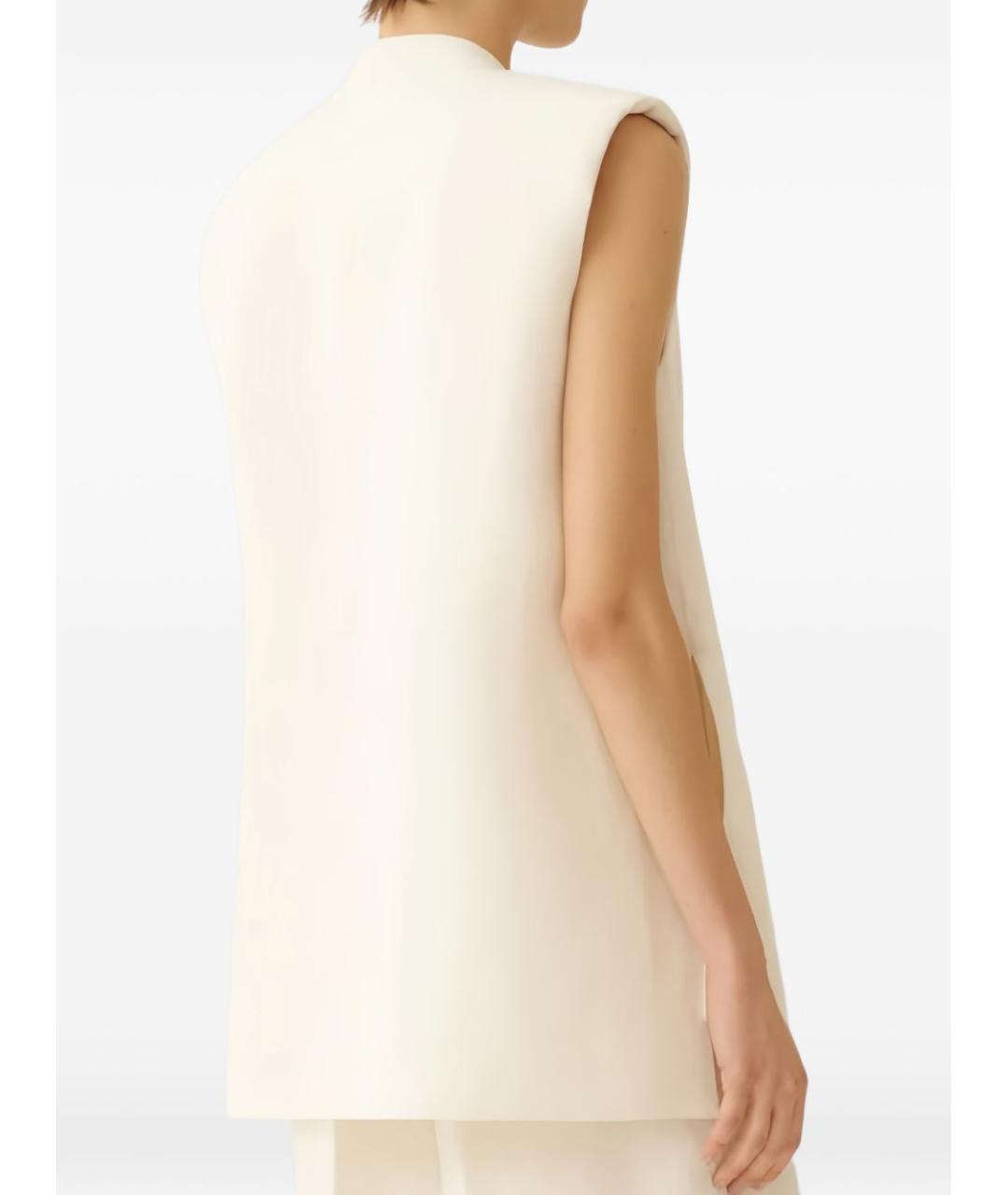 FABIANA FILIPPI Бежевый вискозный жилет, фото 4