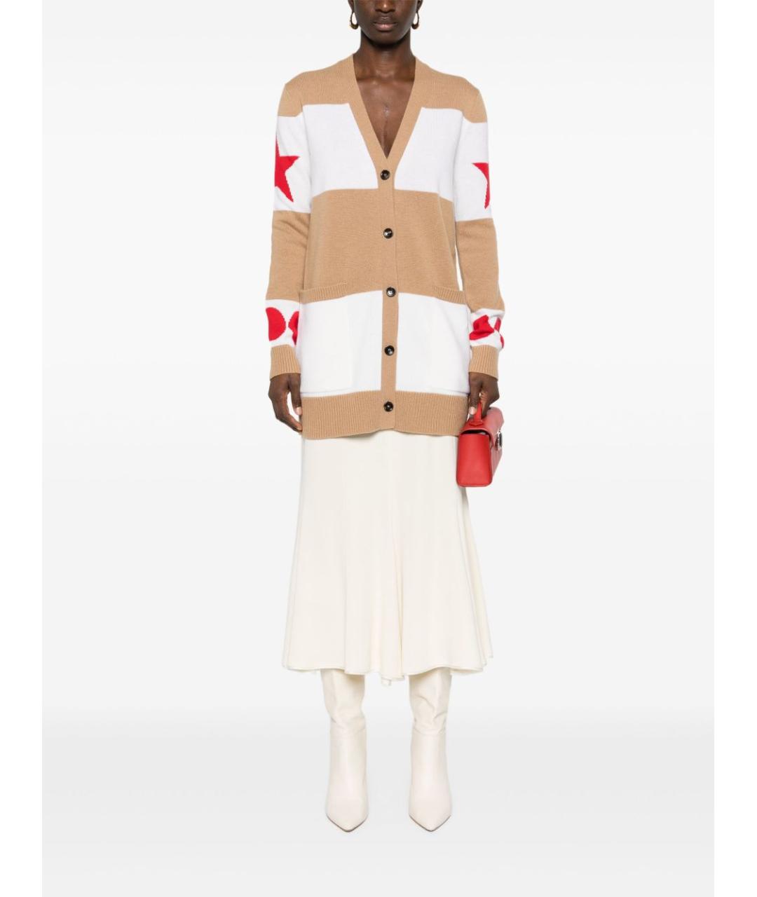 MAX MARA Мульти шерстяной кардиган, фото 4