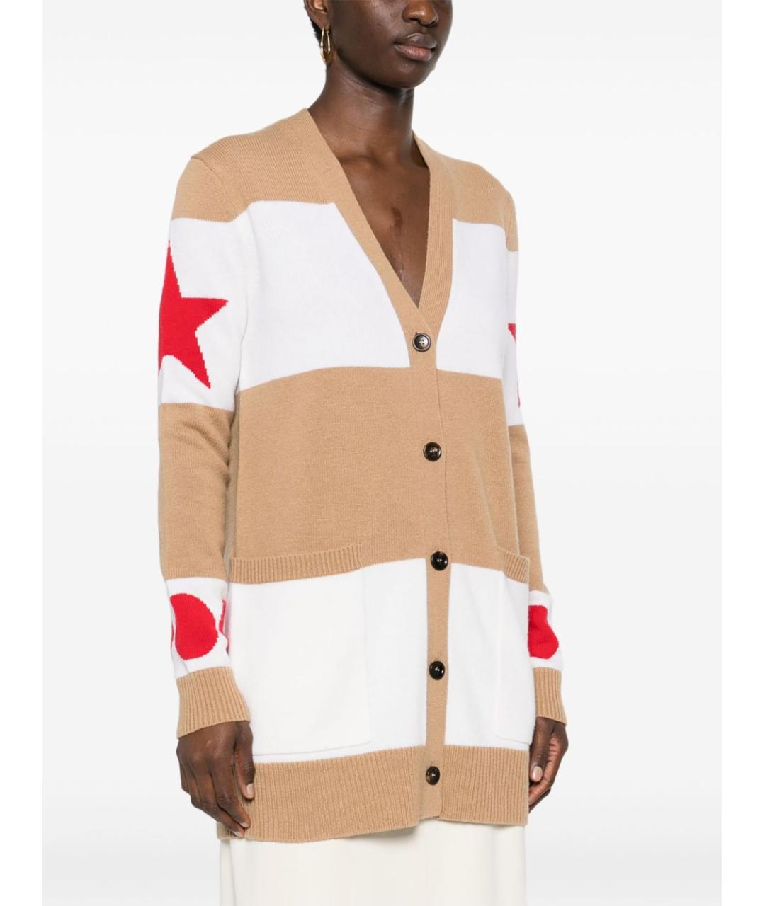 MAX MARA Мульти шерстяной кардиган, фото 2