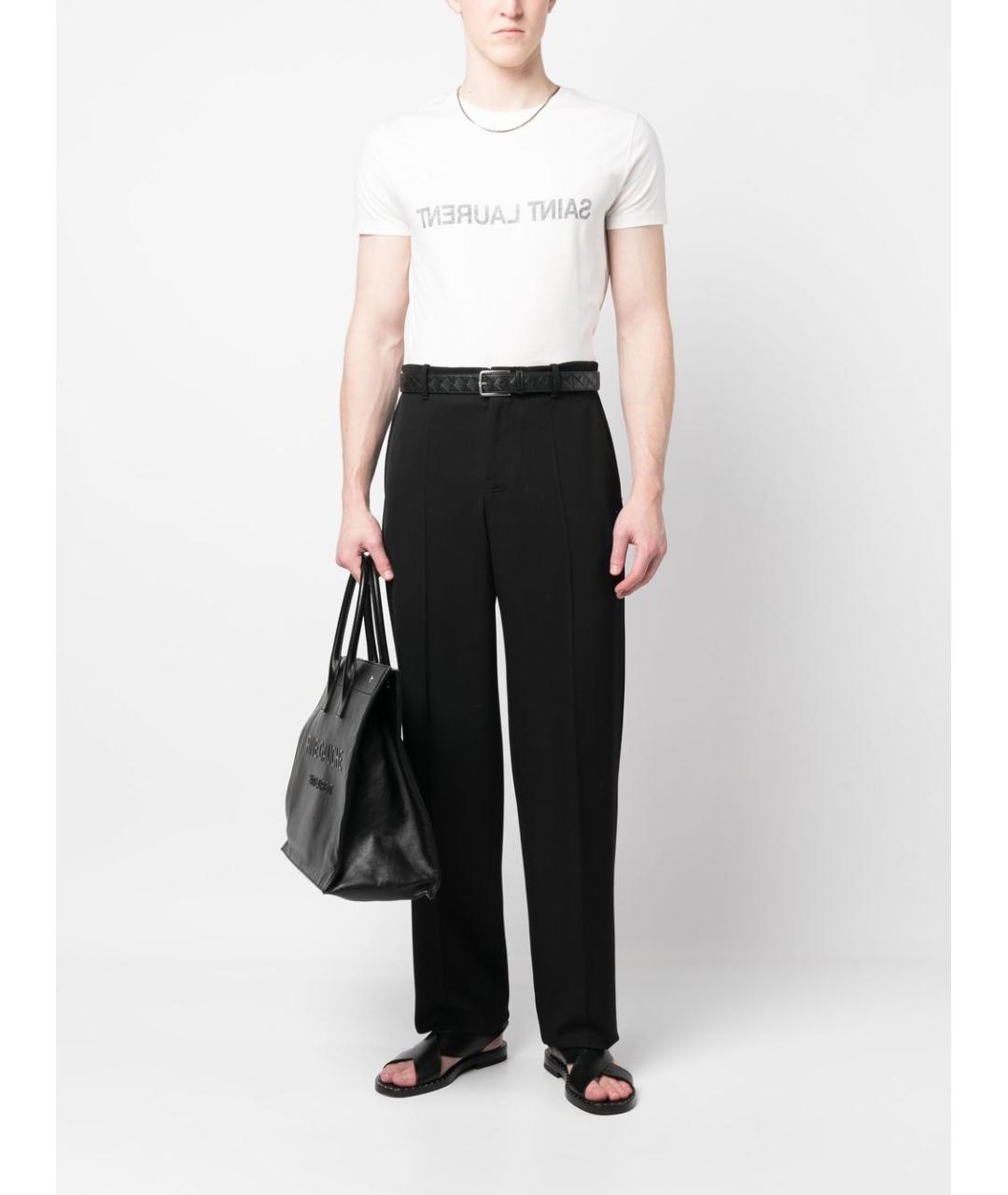 SAINT LAURENT Белая хлопковая футболка, фото 6