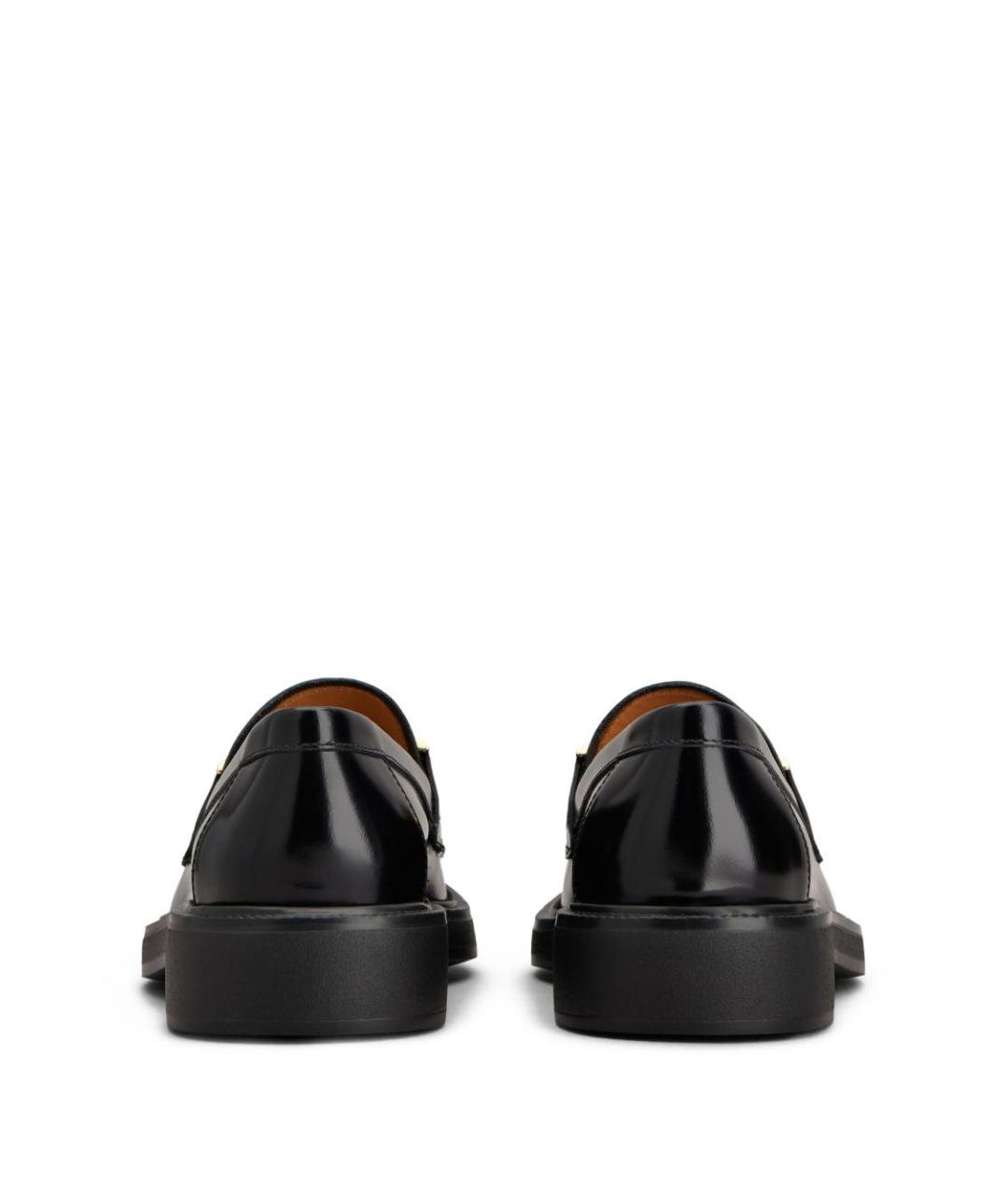 TOD'S Черные кожаные лоферы, фото 4