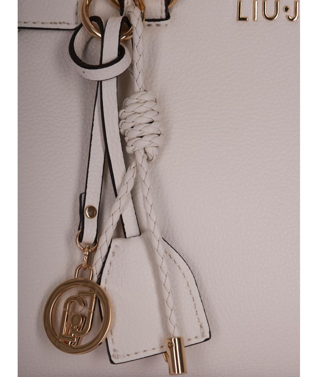 LIU JO Белая сумка тоут из искусственной кожи, фото 3