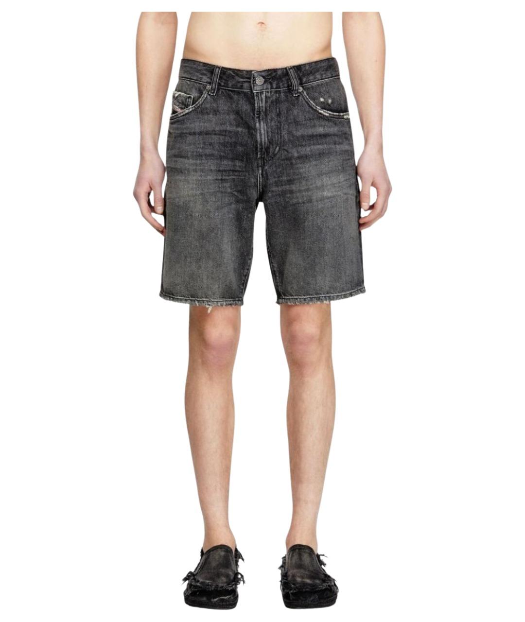 DIESEL Черные хлопковые повседневные брюки, фото 5