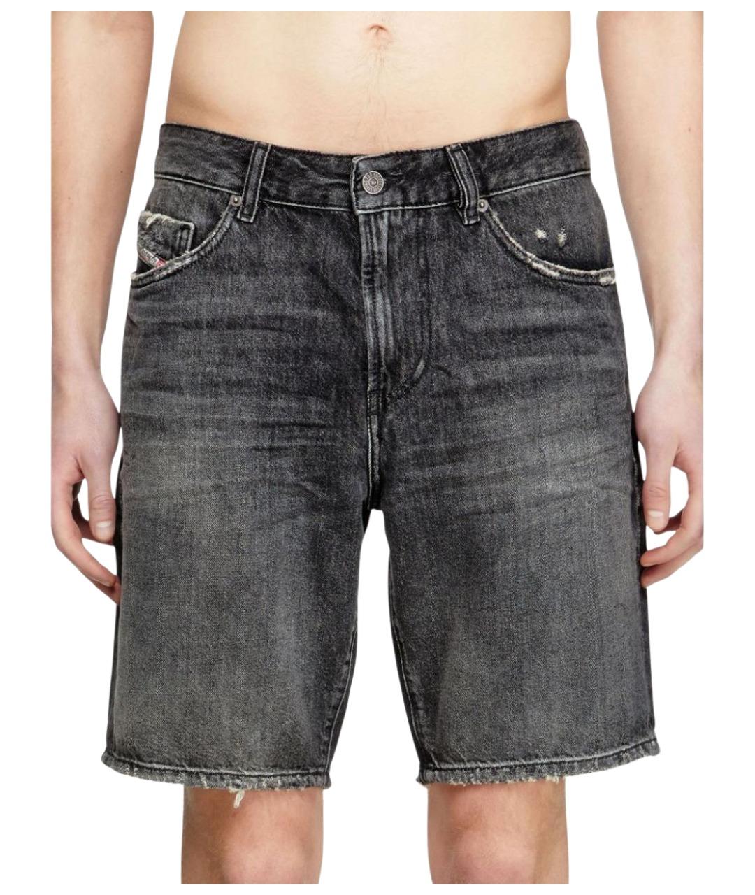 DIESEL Черные хлопковые повседневные брюки, фото 4