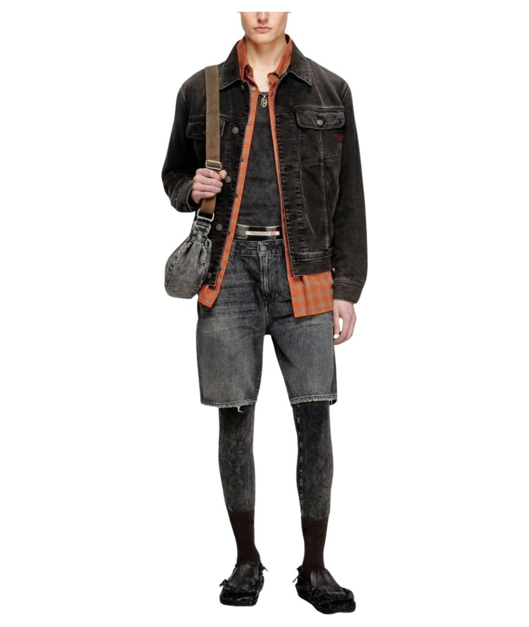 DIESEL Черные хлопковые повседневные брюки, фото 2