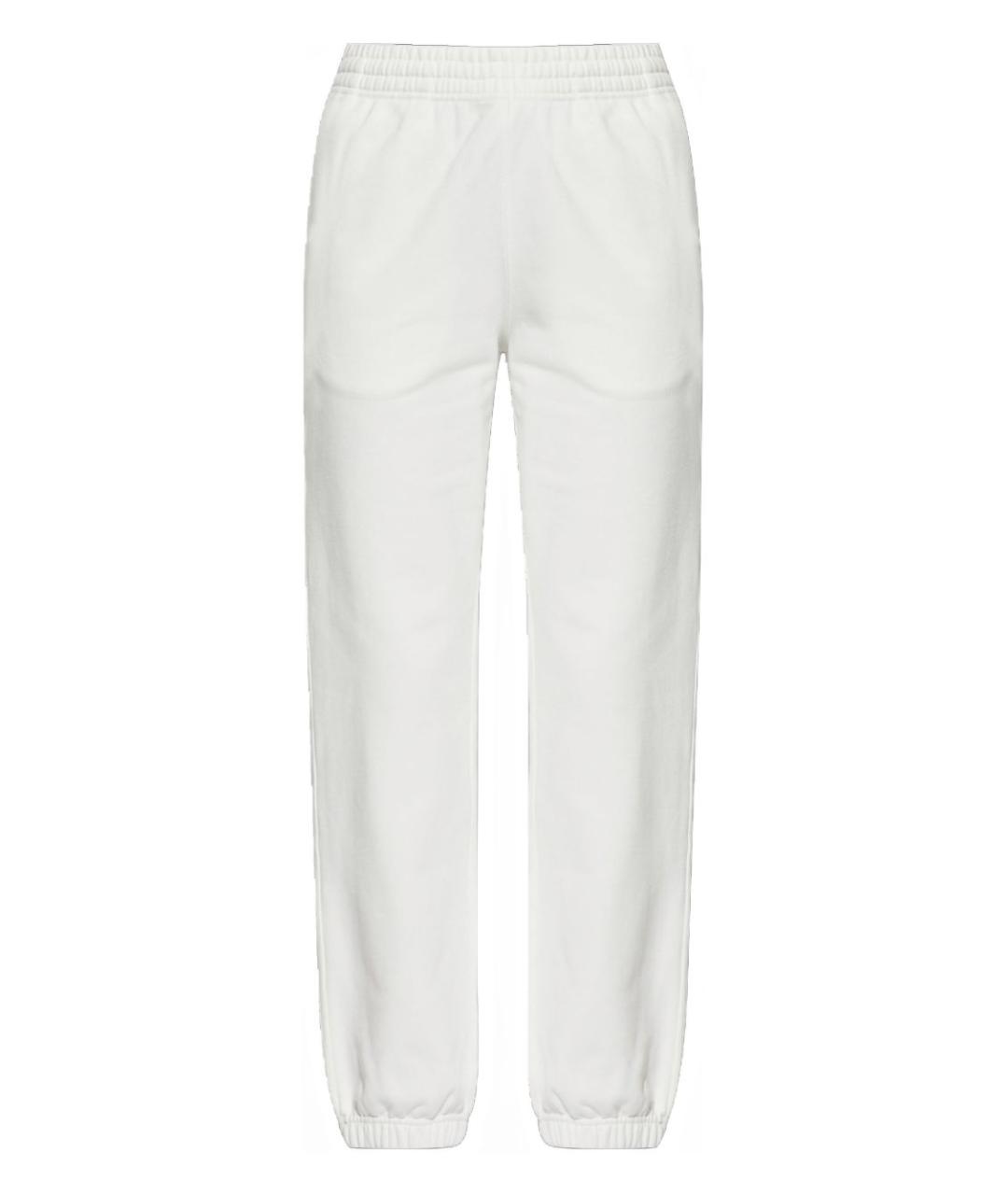 BURBERRY Белые хлопковые прямые брюки, фото 1