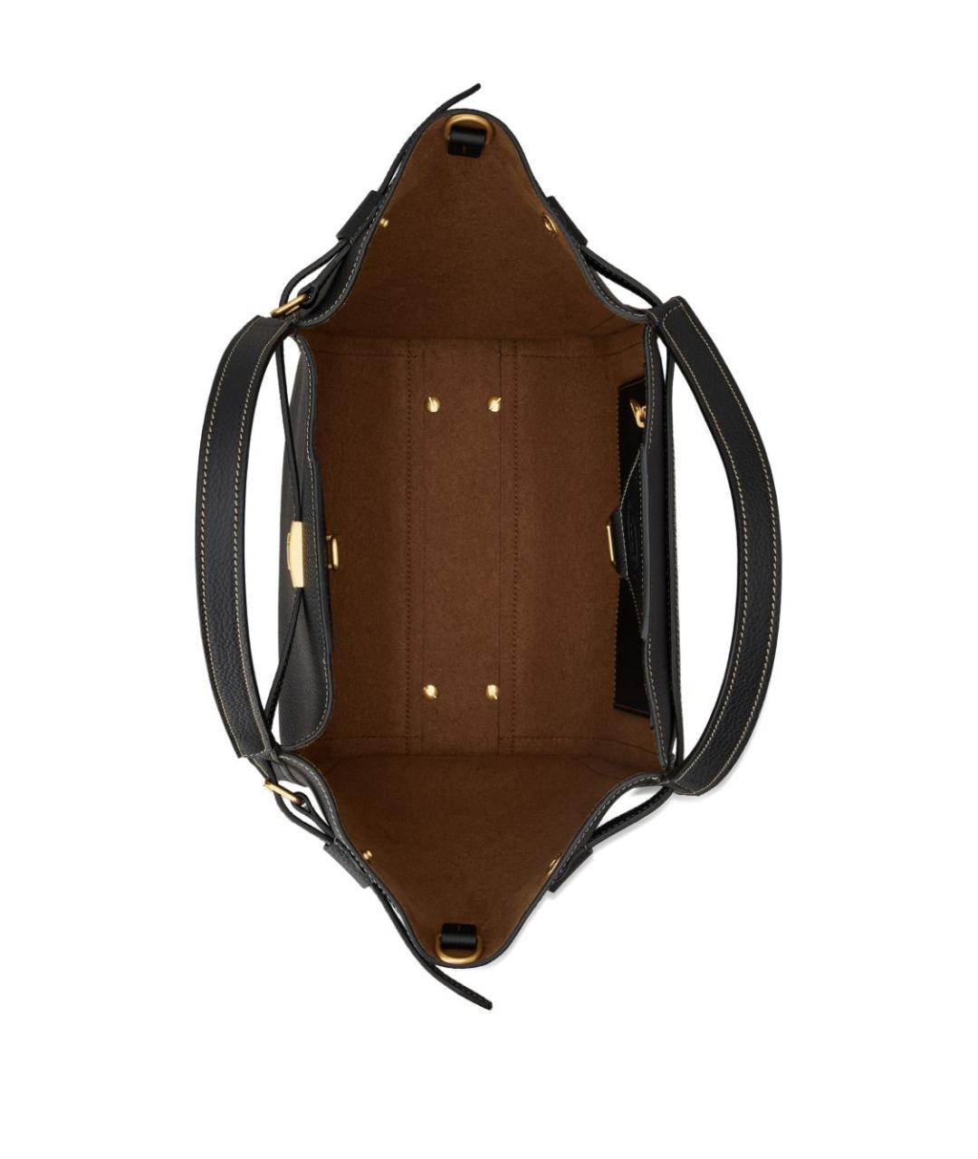 TOD'S Черная кожаная сумка тоут, фото 6