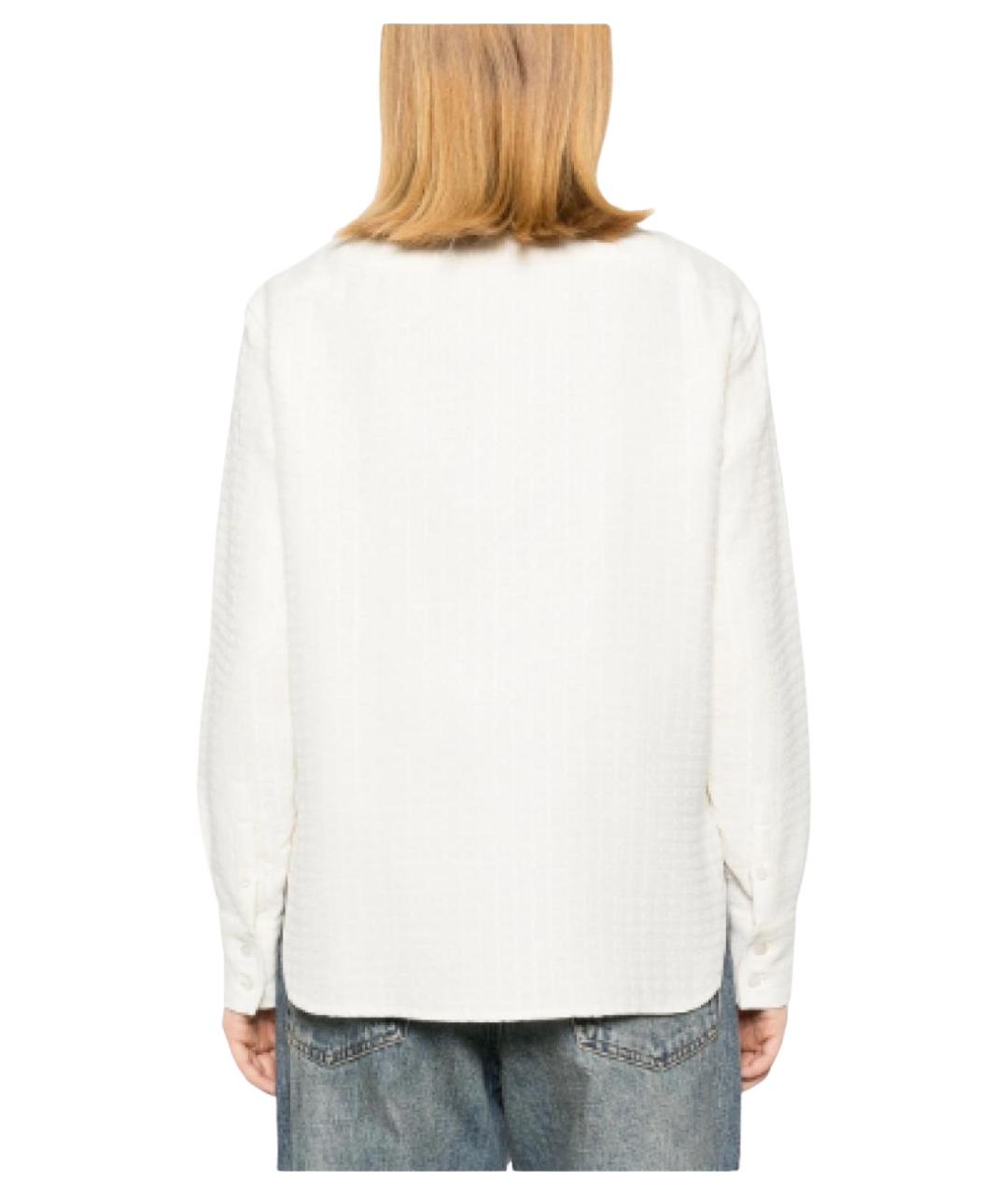 GOLDEN GOOSE DELUXE BRAND Белая хлопковая рубашка, фото 3