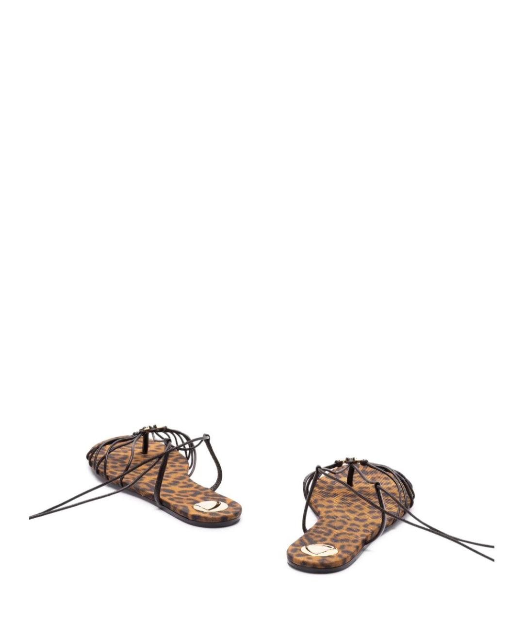 SAINT LAURENT Мульти кожаные босоножки, фото 3