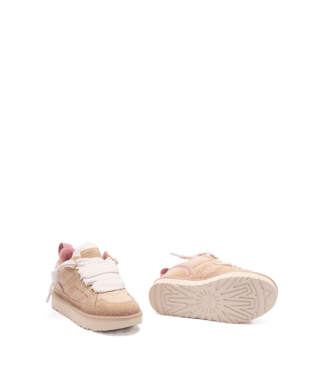 UGG AUSTRALIA Бежевые замшевые кроссовки, фото 5