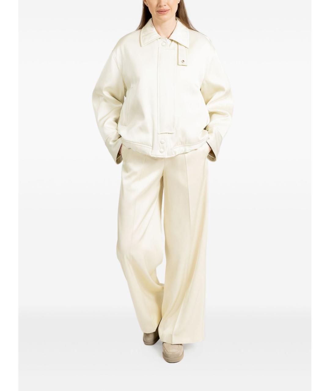 JIL SANDER Бежевая вискозная куртка, фото 4