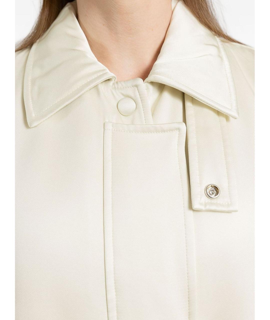 JIL SANDER Бежевая вискозная куртка, фото 3