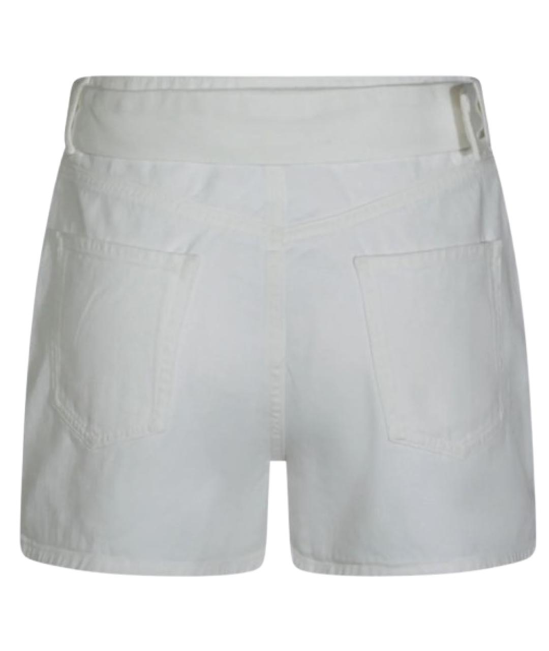 TWIN-SET Белые хлопковые шорты, фото 2