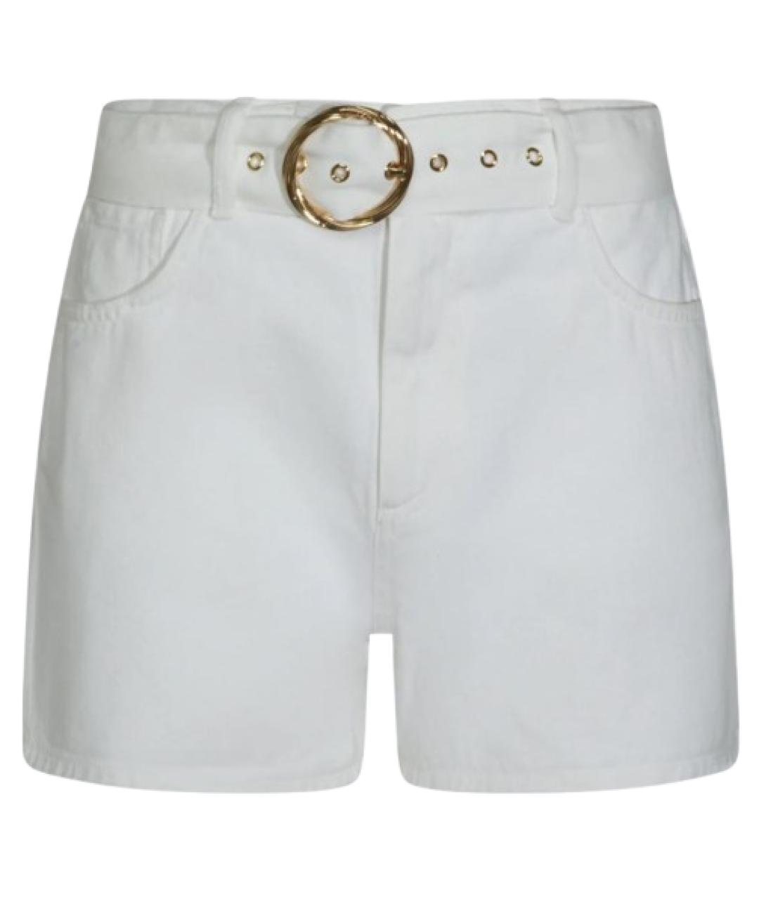 TWIN-SET Белые хлопковые шорты, фото 1