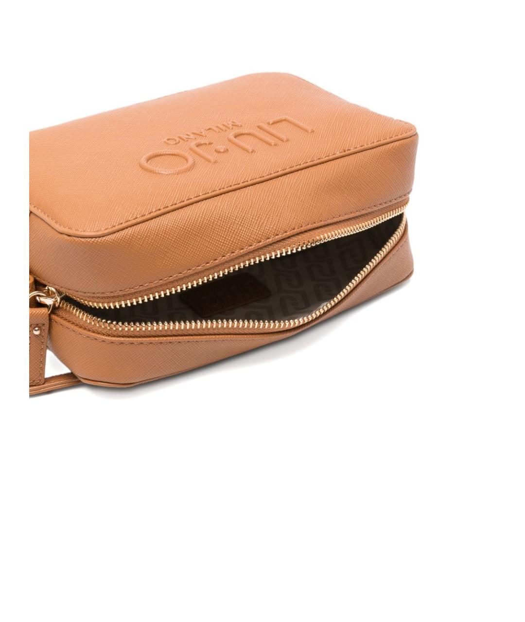 LIU JO Коричневая сумка через плечо из искусственной кожи, фото 3