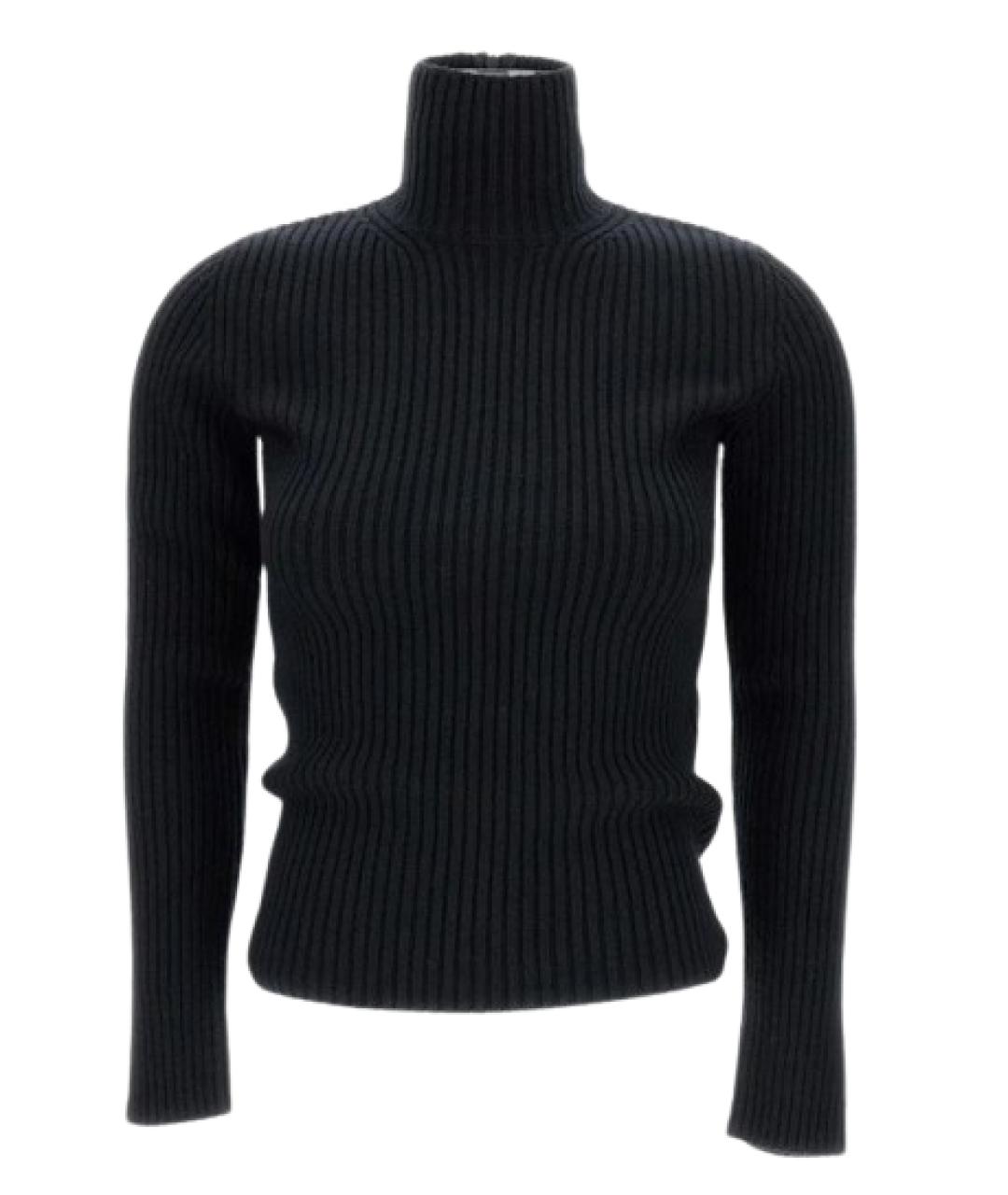 MAX MARA Черная шерстяная водолазка, фото 1