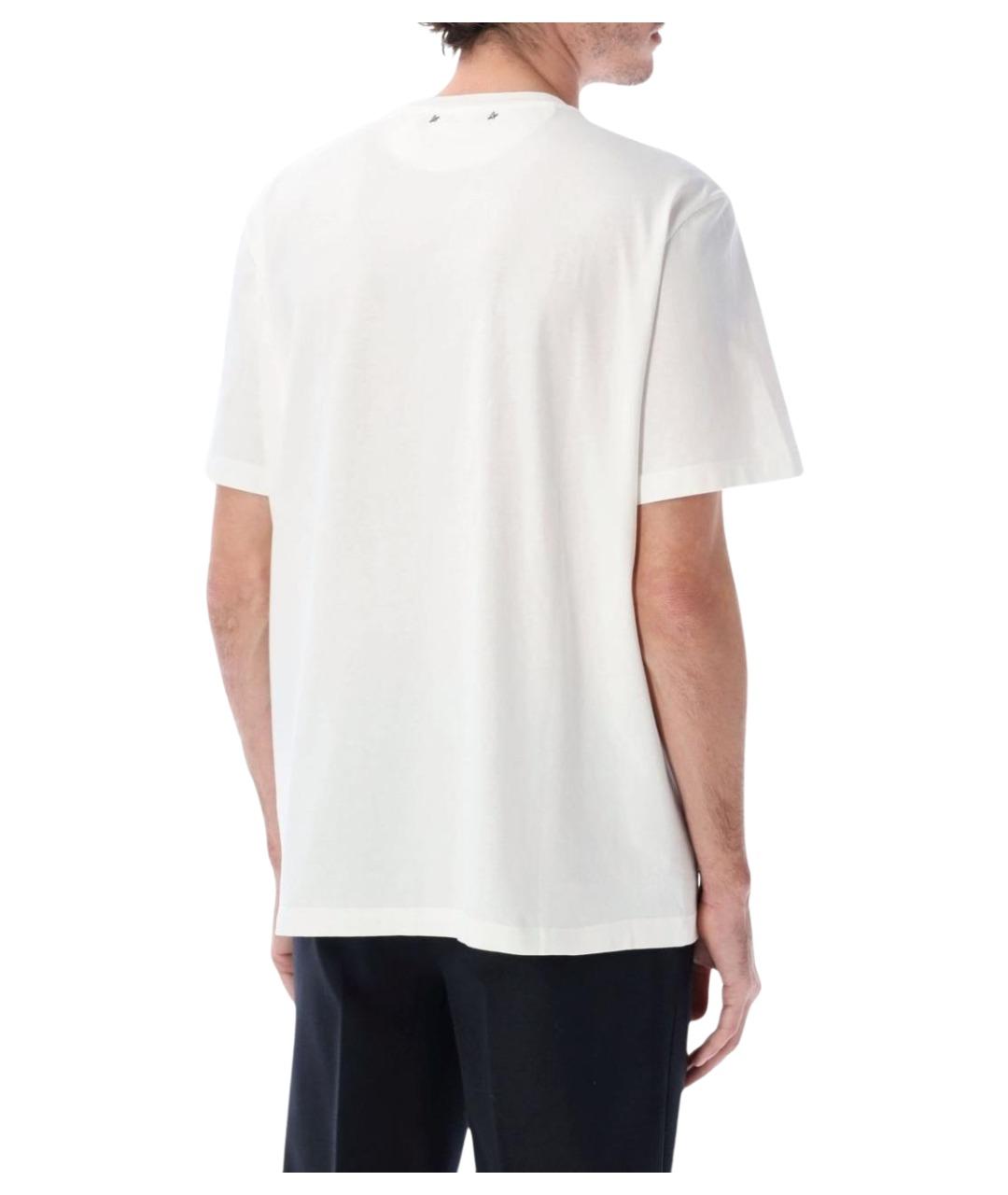 GOLDEN GOOSE DELUXE BRAND Белая хлопковая футболка, фото 4
