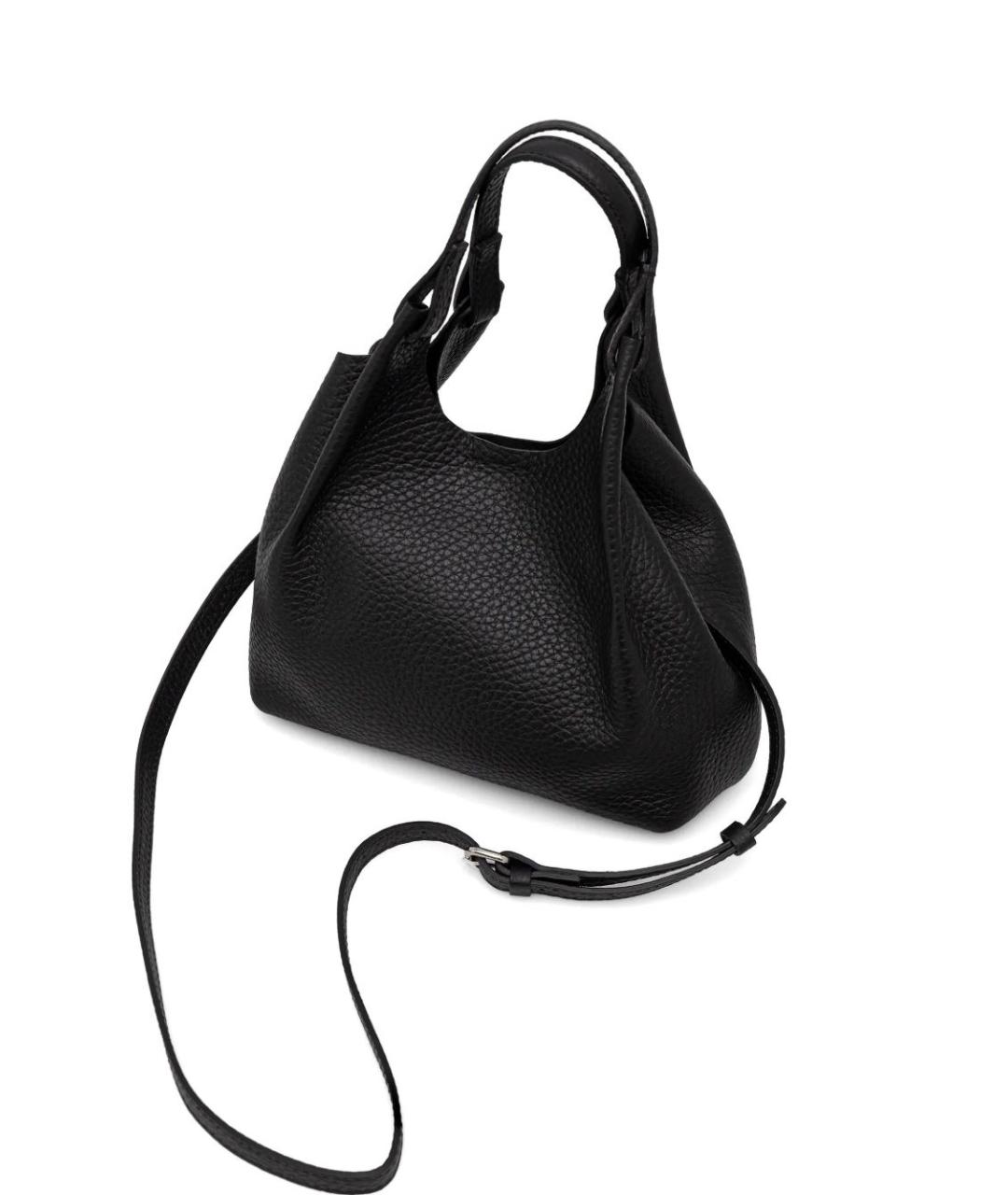 Gianni Chiarini Черная кожаная сумка тоут, фото 6