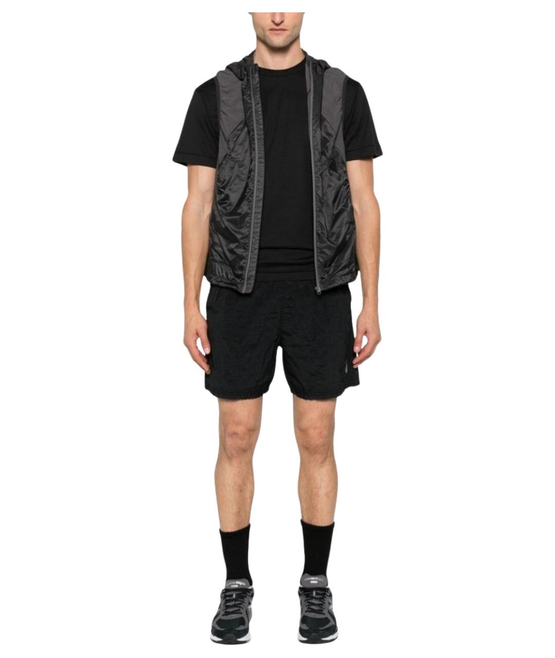 STONE ISLAND Черная футболка, фото 4