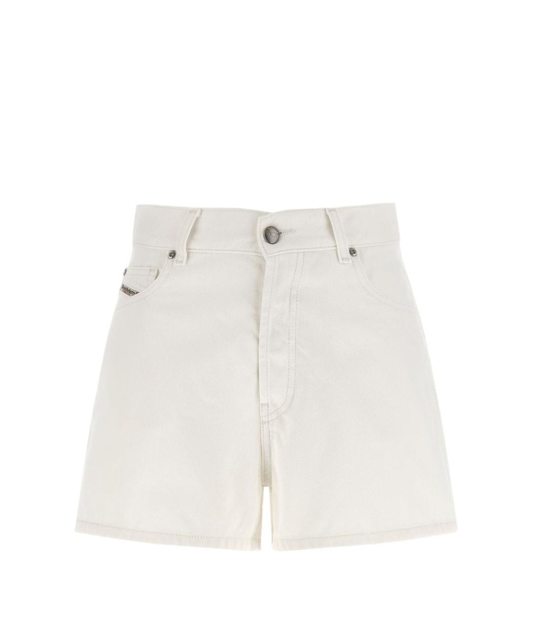 DIESEL Белые хлопковые шорты, фото 5