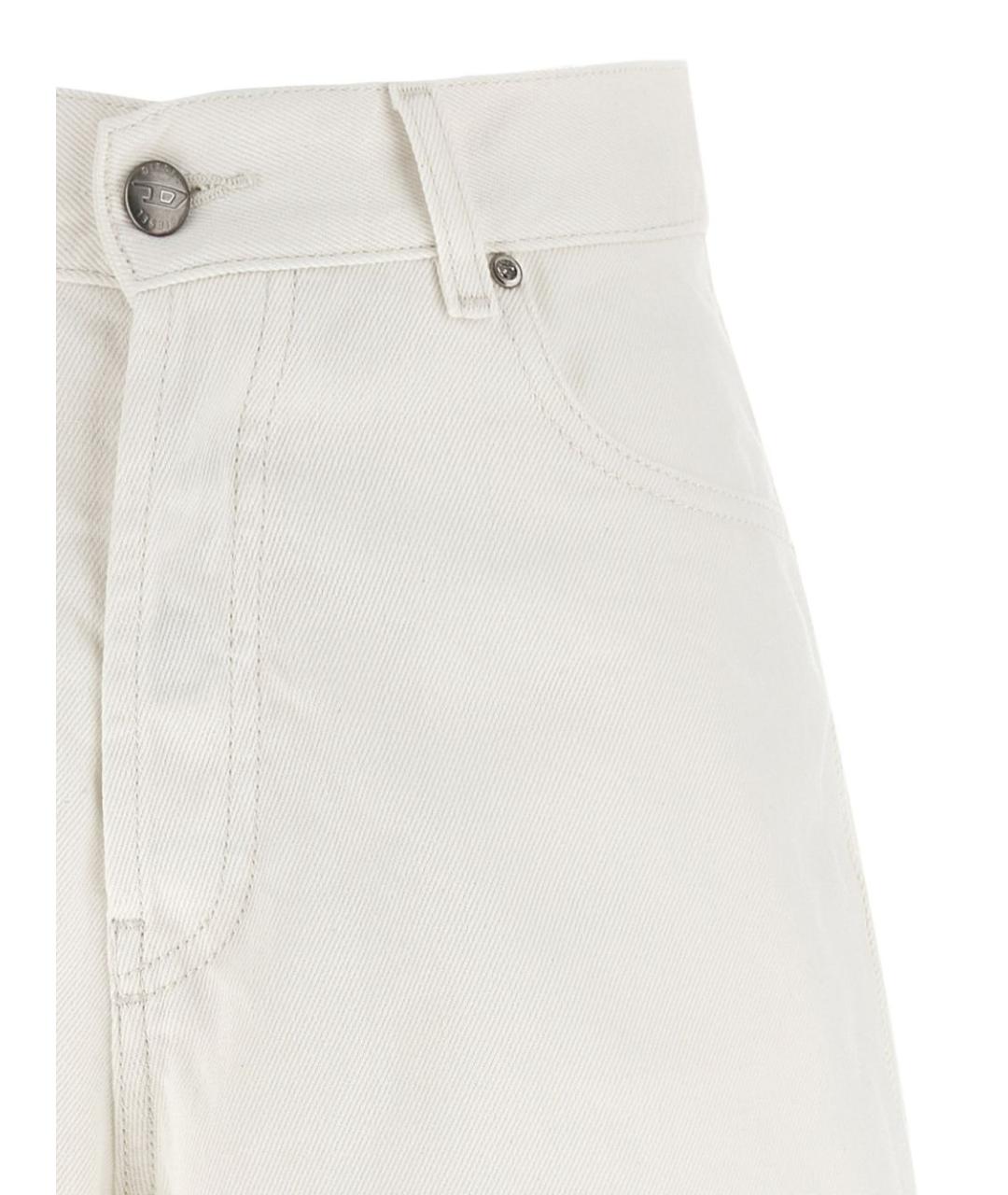 DIESEL Белые хлопковые шорты, фото 3