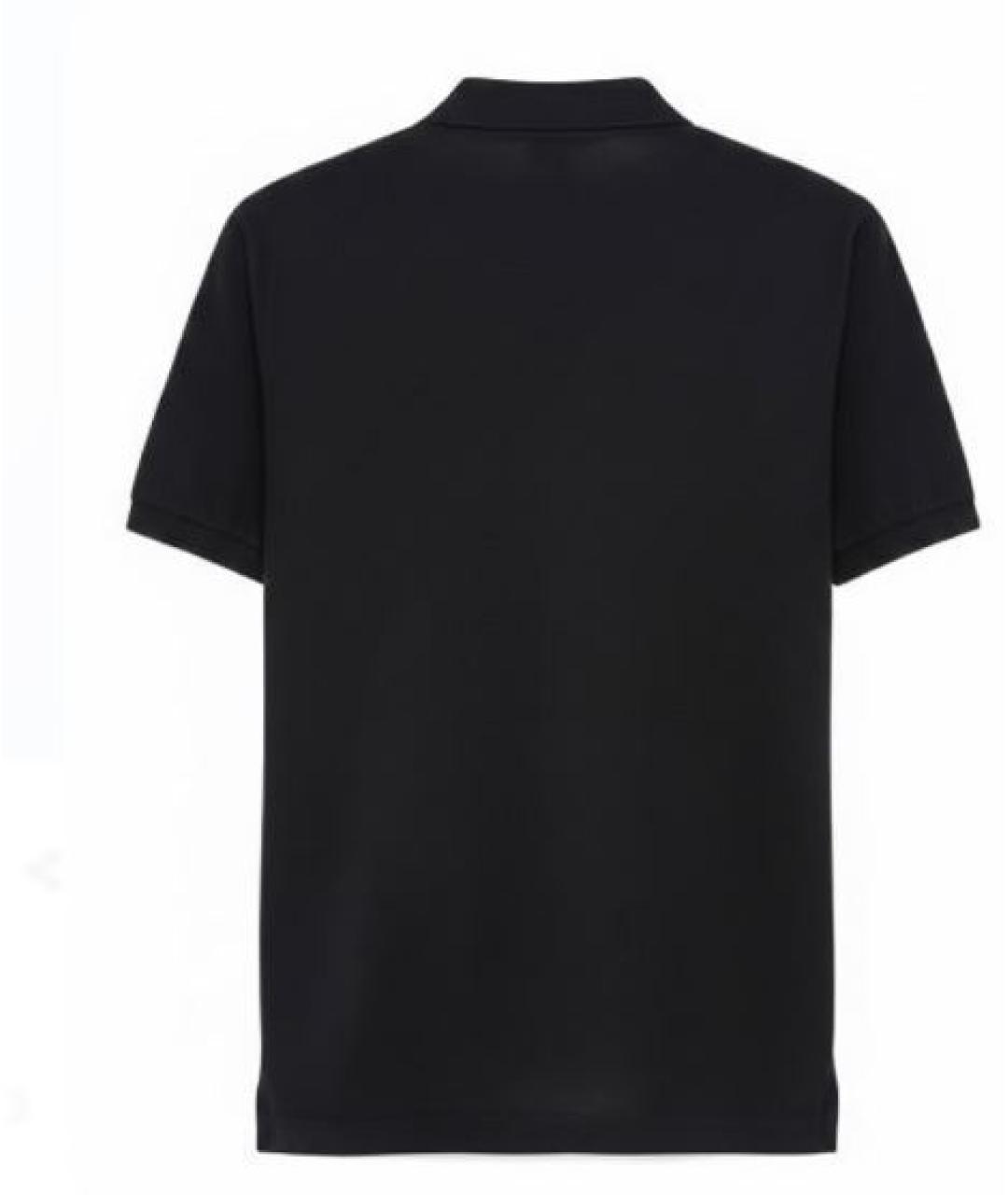 ASPESI Черное поло с коротким рукавом, фото 2