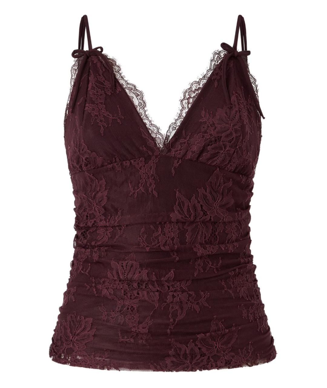 PINKO Бордовая майка, фото 1