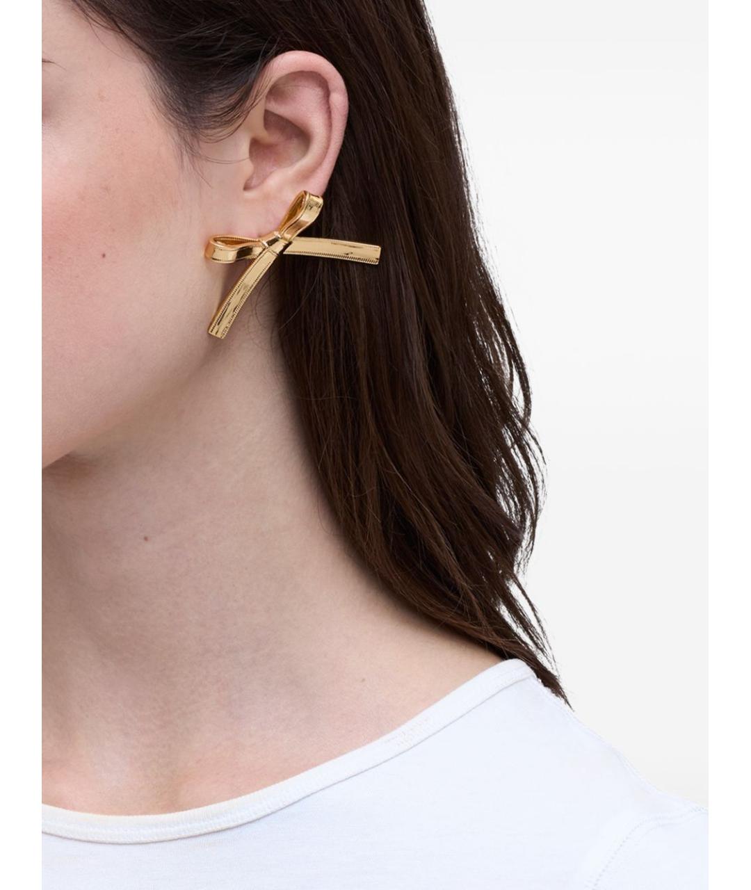 MARC JACOBS Золотые металлические серьги, фото 3