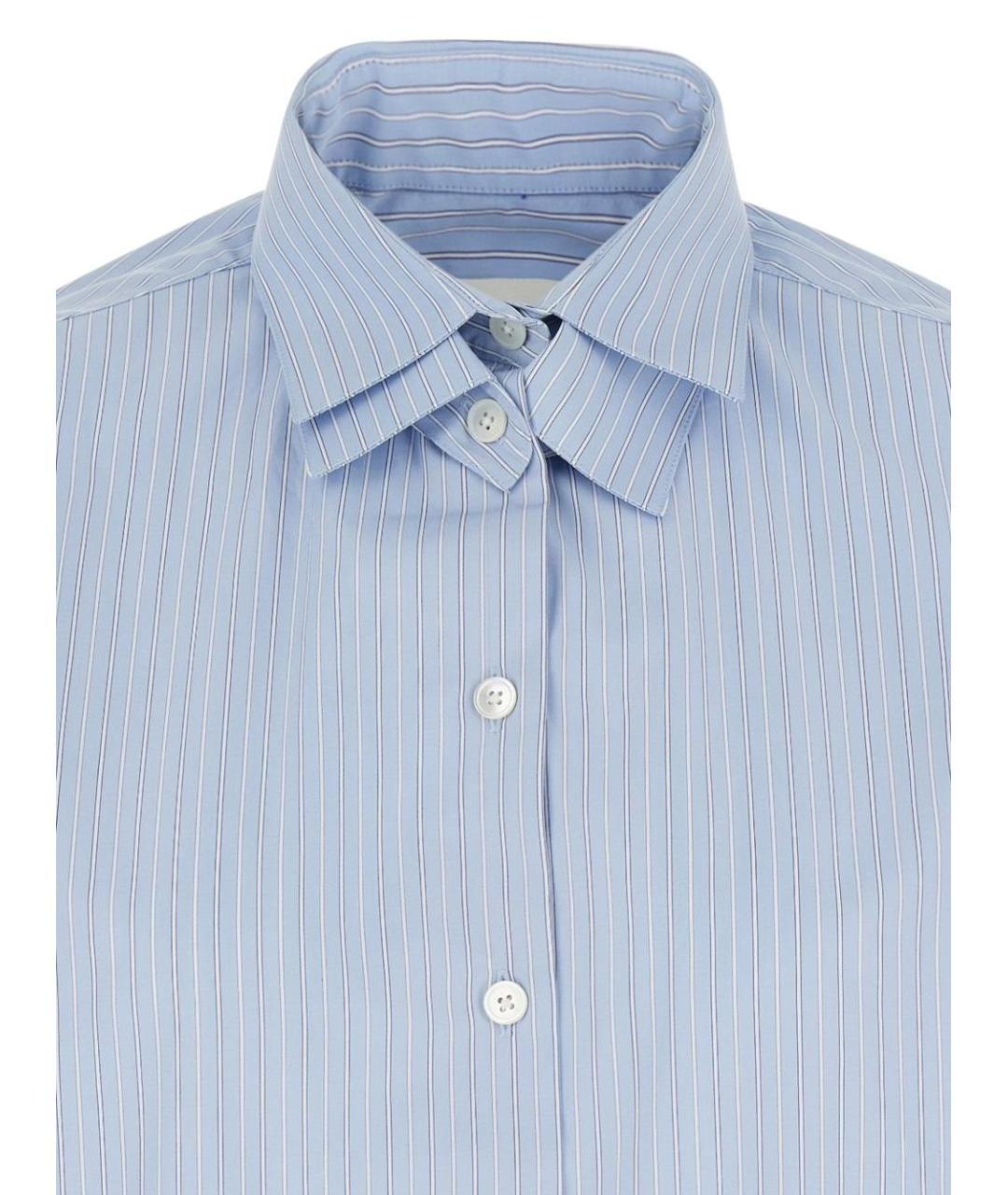 ROHE Голубая хлопковая рубашка, фото 3