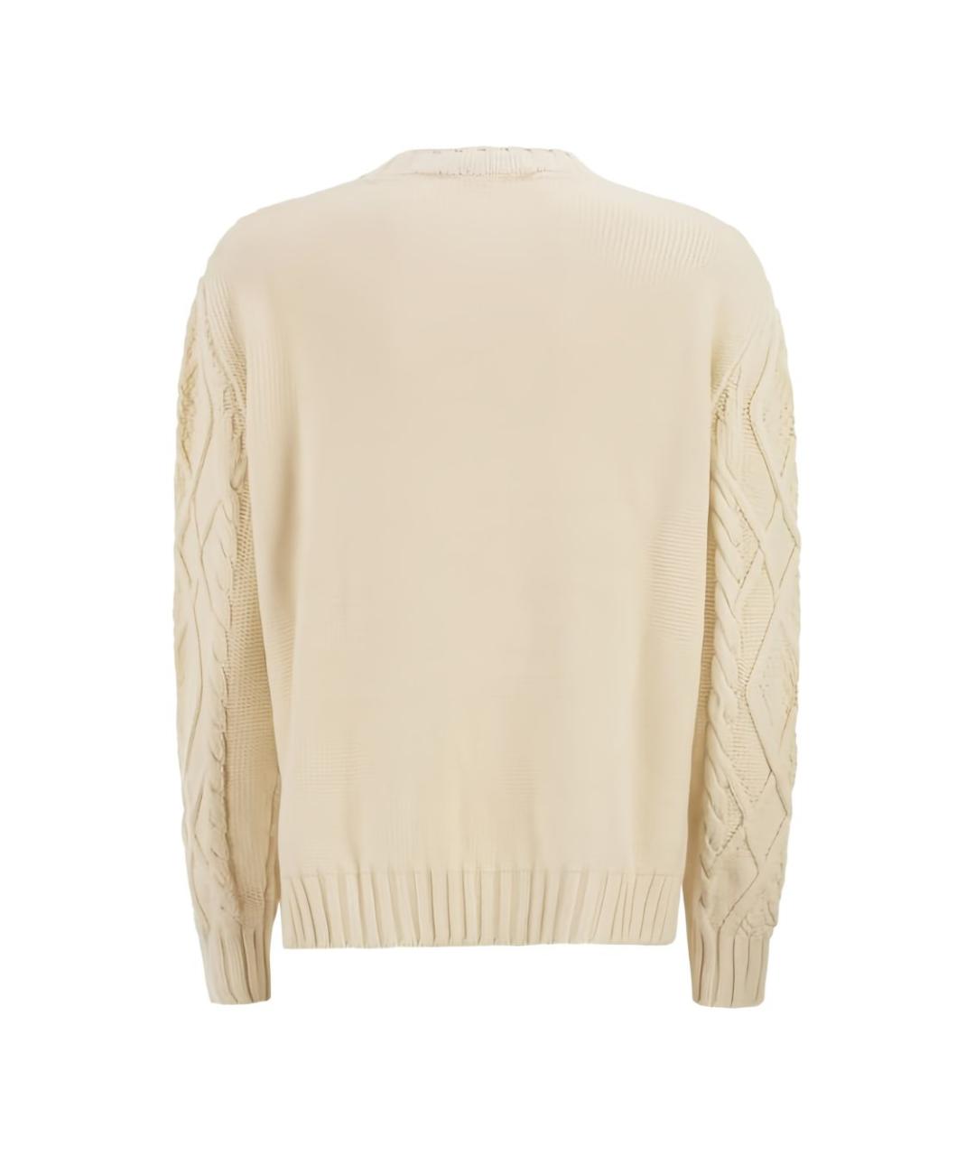 WEEKEND MAX MARA Бежевый шерстяной джемпер / свитер, фото 4