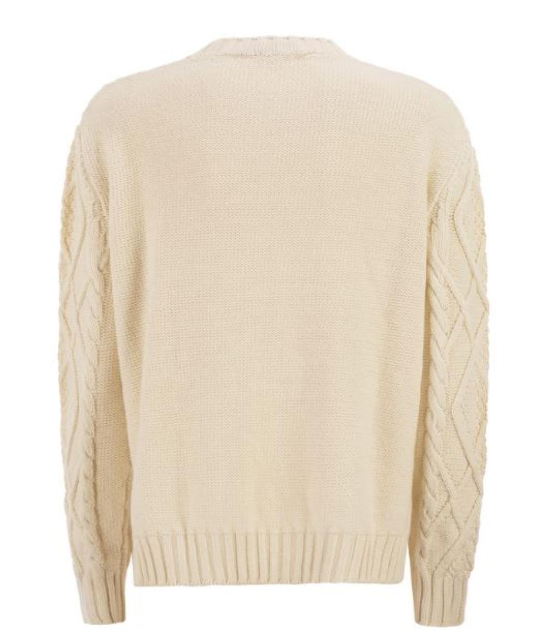 WEEKEND MAX MARA Бежевый шерстяной джемпер / свитер, фото 2