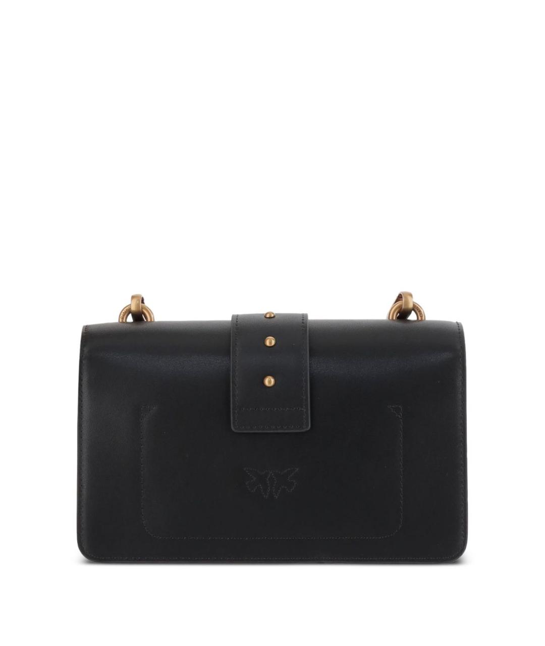 PINKO Черная кожаная сумка через плечо, фото 2