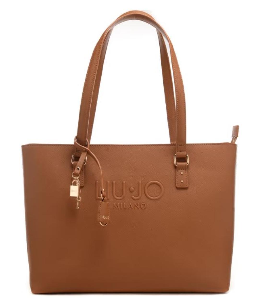 LIU JO Коричневая сумка тоут из искусственной кожи, фото 1