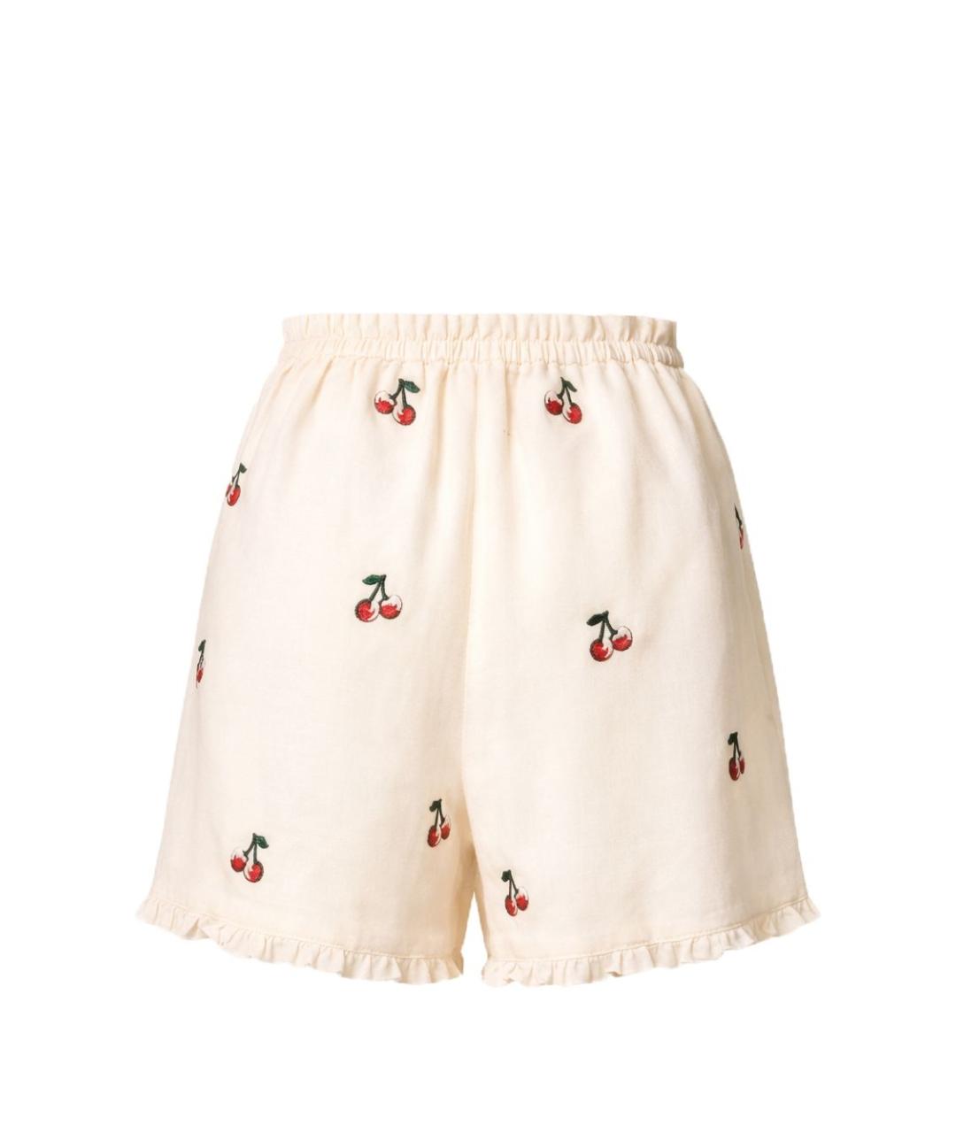 TWIN-SET Бежевые хлопковые шорты, фото 2