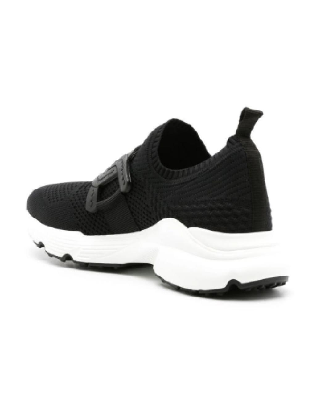 TOD'S Черные текстильные кроссовки, фото 2