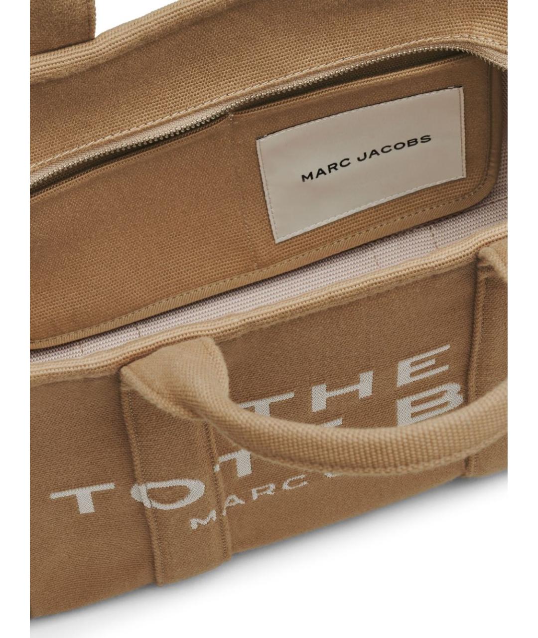MARC JACOBS Бежевая тканевая сумка тоут, фото 4