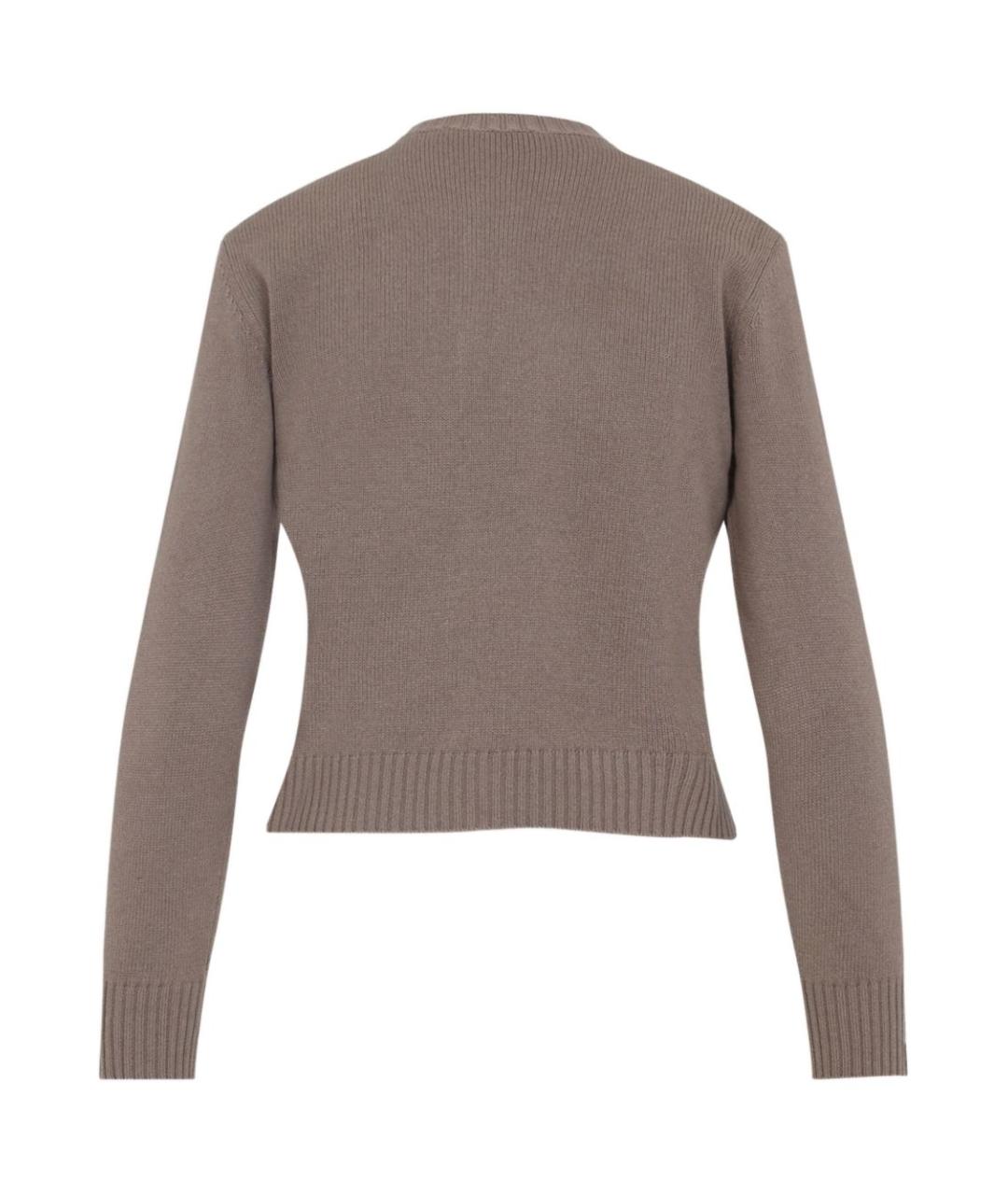 FABIANA FILIPPI Коричневый шерстяной кардиган, фото 3