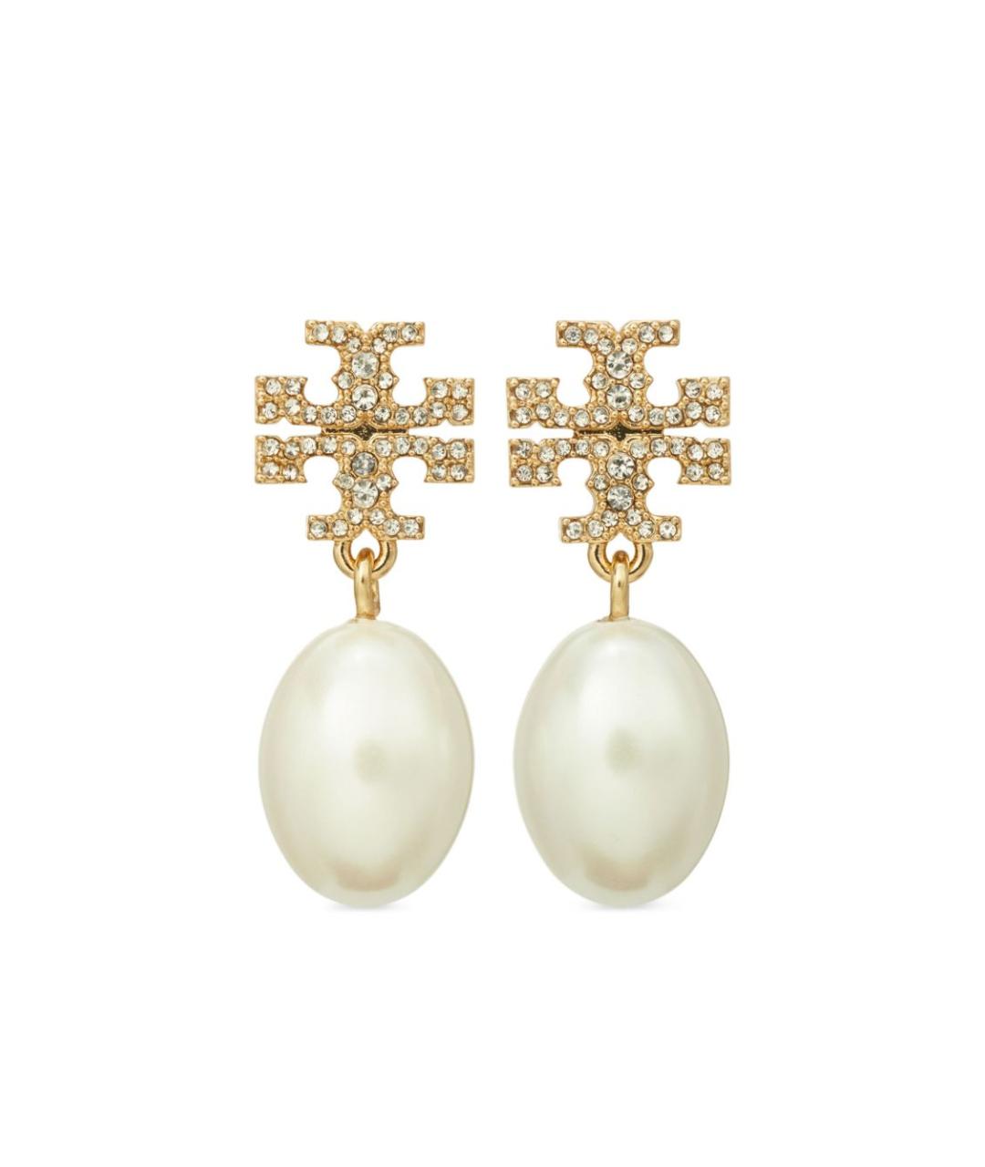 TORY BURCH Золотые металлические серьги, фото 1