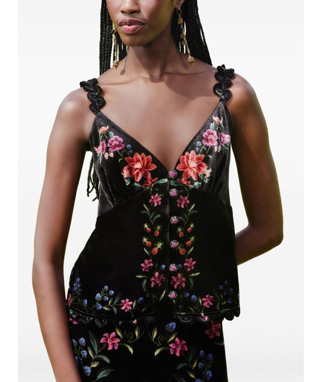 FARM RIO Черная майка, фото 3