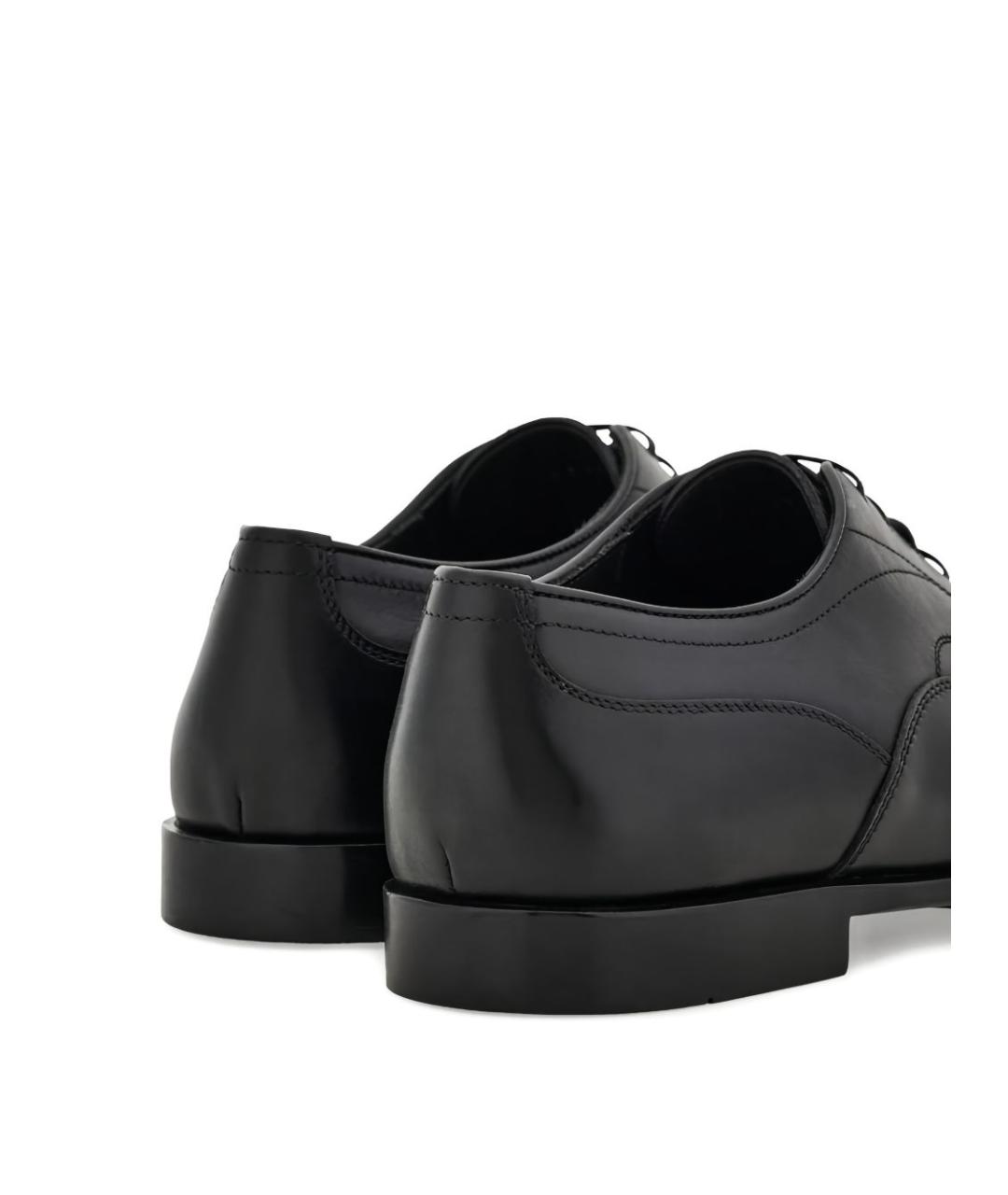 FERRAGAMO Черные кожаные туфли, фото 4