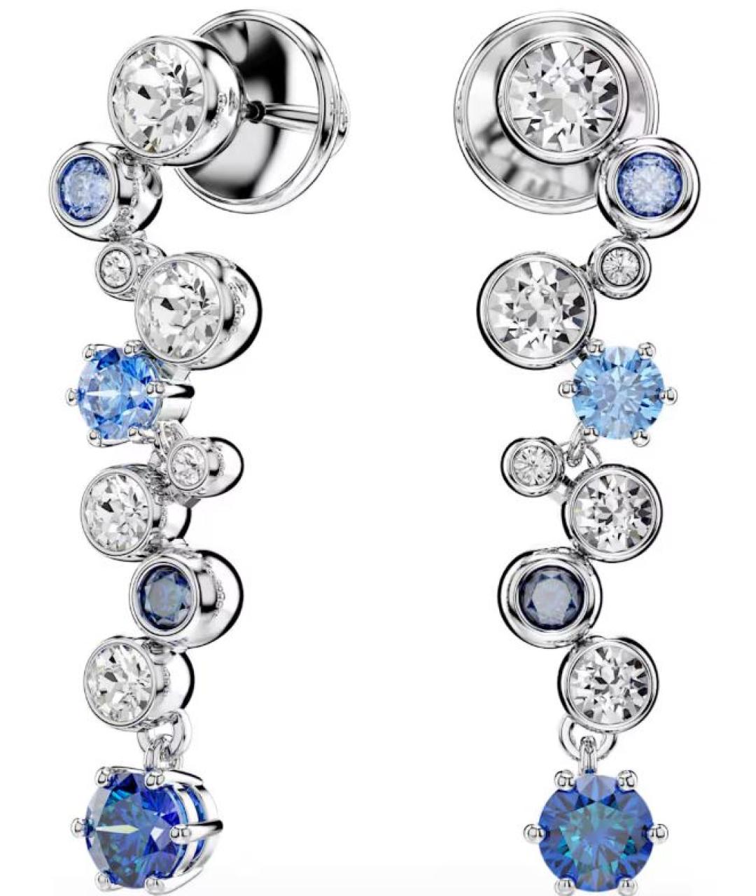 SWAROVSKI Синие серьги, фото 2
