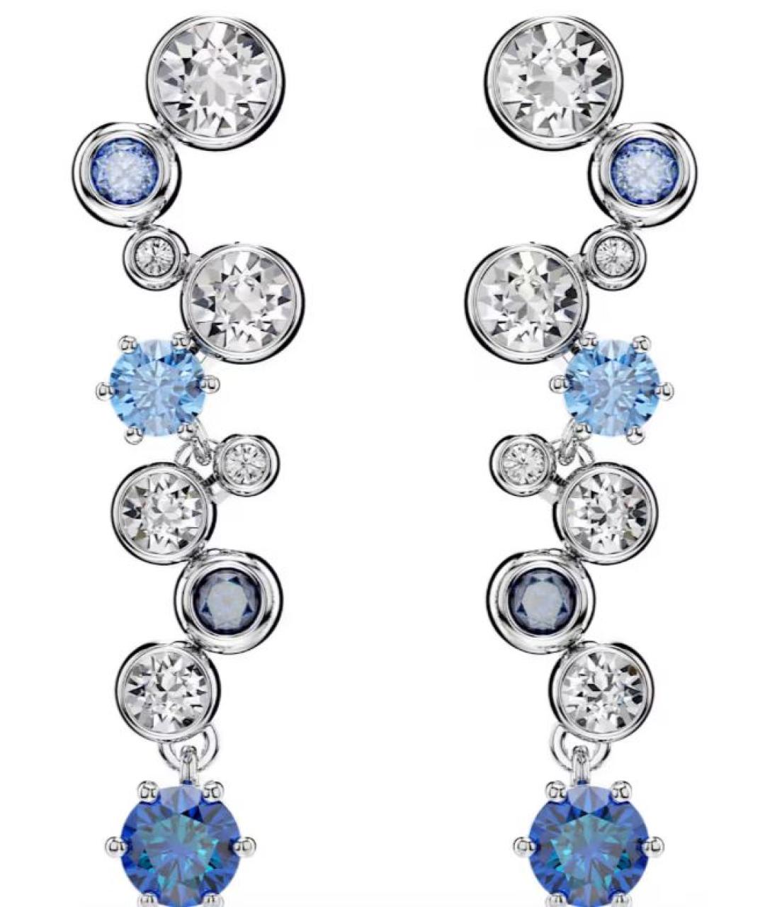 SWAROVSKI Синие серьги, фото 1